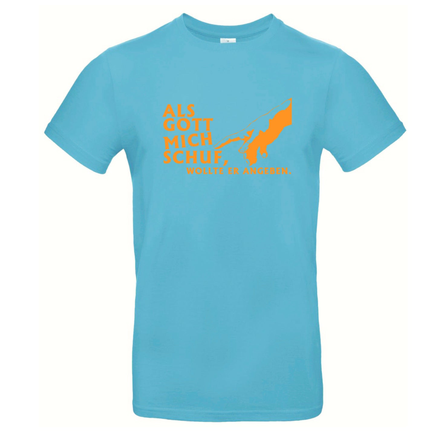 FairWear Men's T-Shirt 'When God made me, he wanted to show off.' cotton