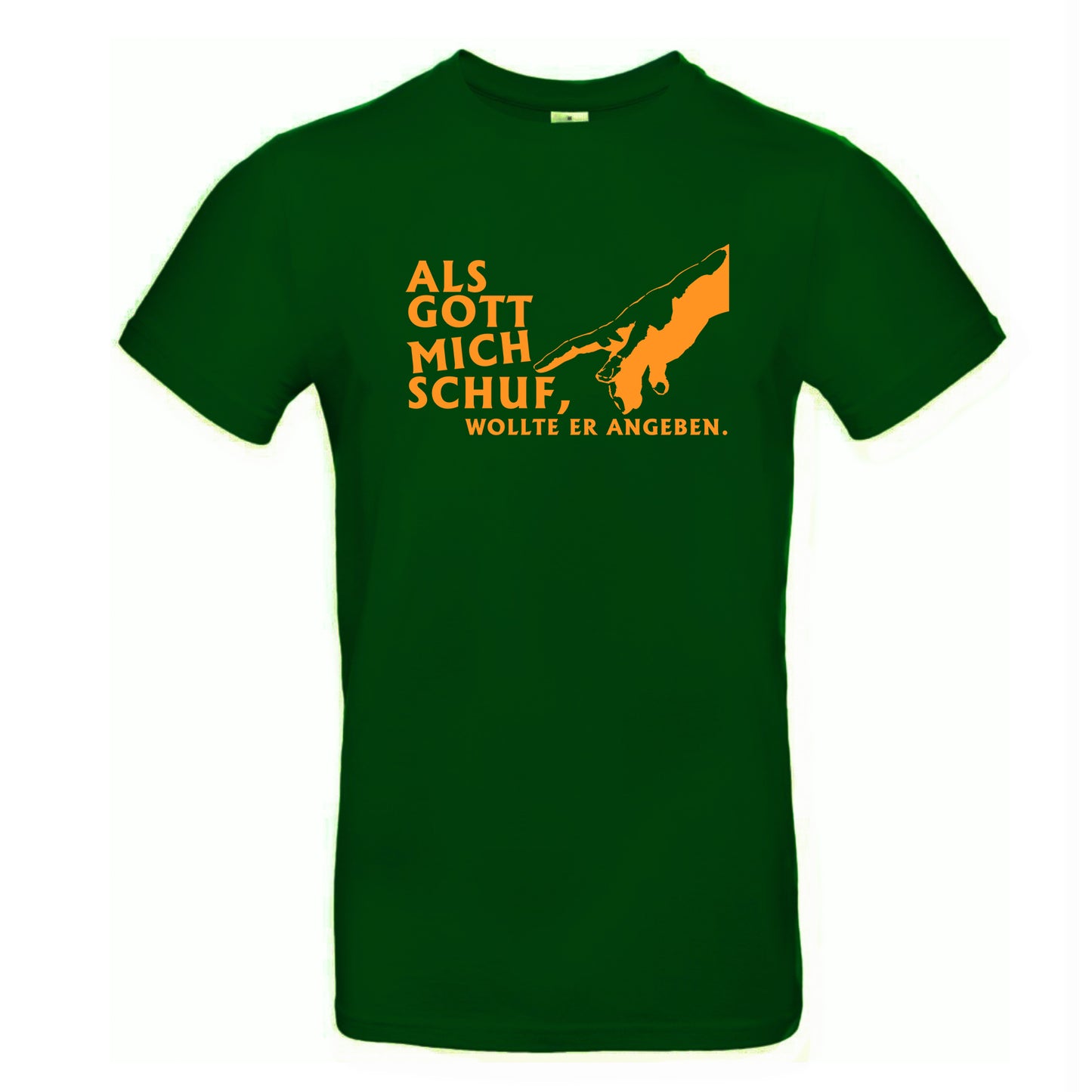 FairWear Men's T-Shirt 'When God made me, he wanted to show off.' cotton