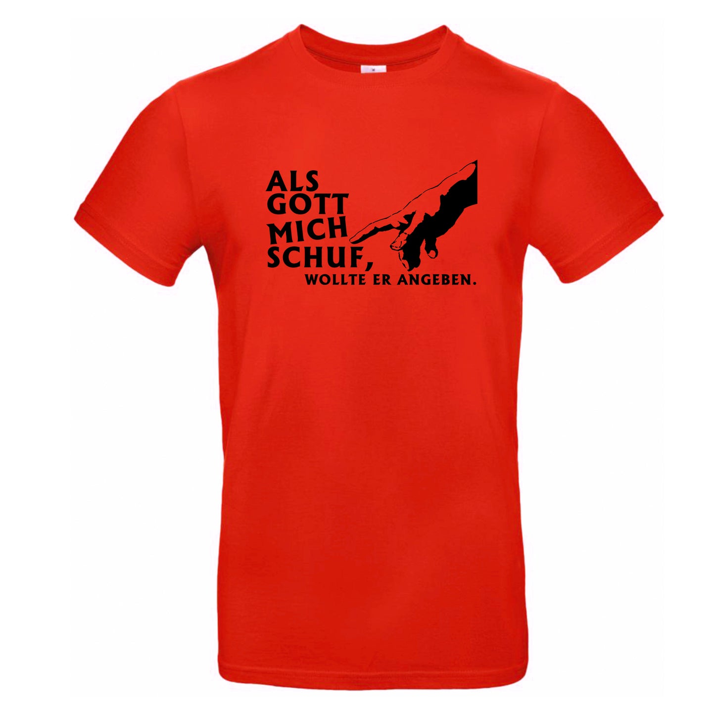 FairWear Men's T-Shirt 'When God made me, he wanted to show off.' cotton