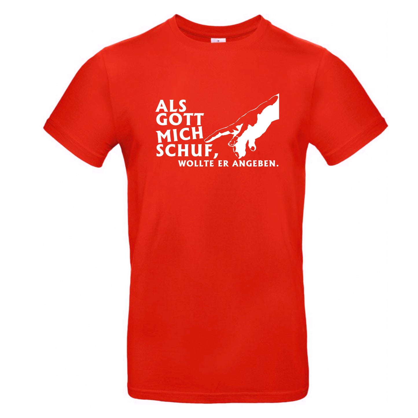 FairWear Men's T-Shirt 'When God made me, he wanted to show off.' cotton