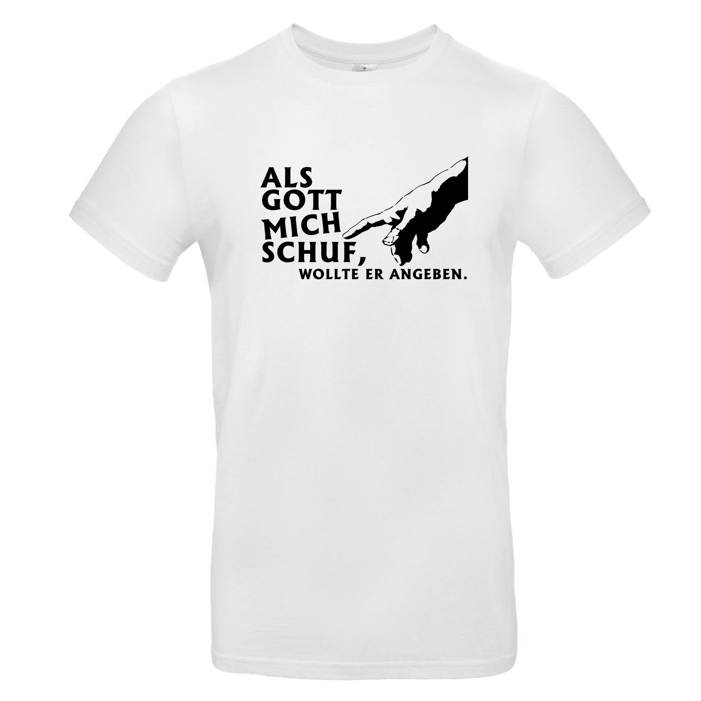FairWear Men's T-Shirt 'When God made me, he wanted to show off.' cotton