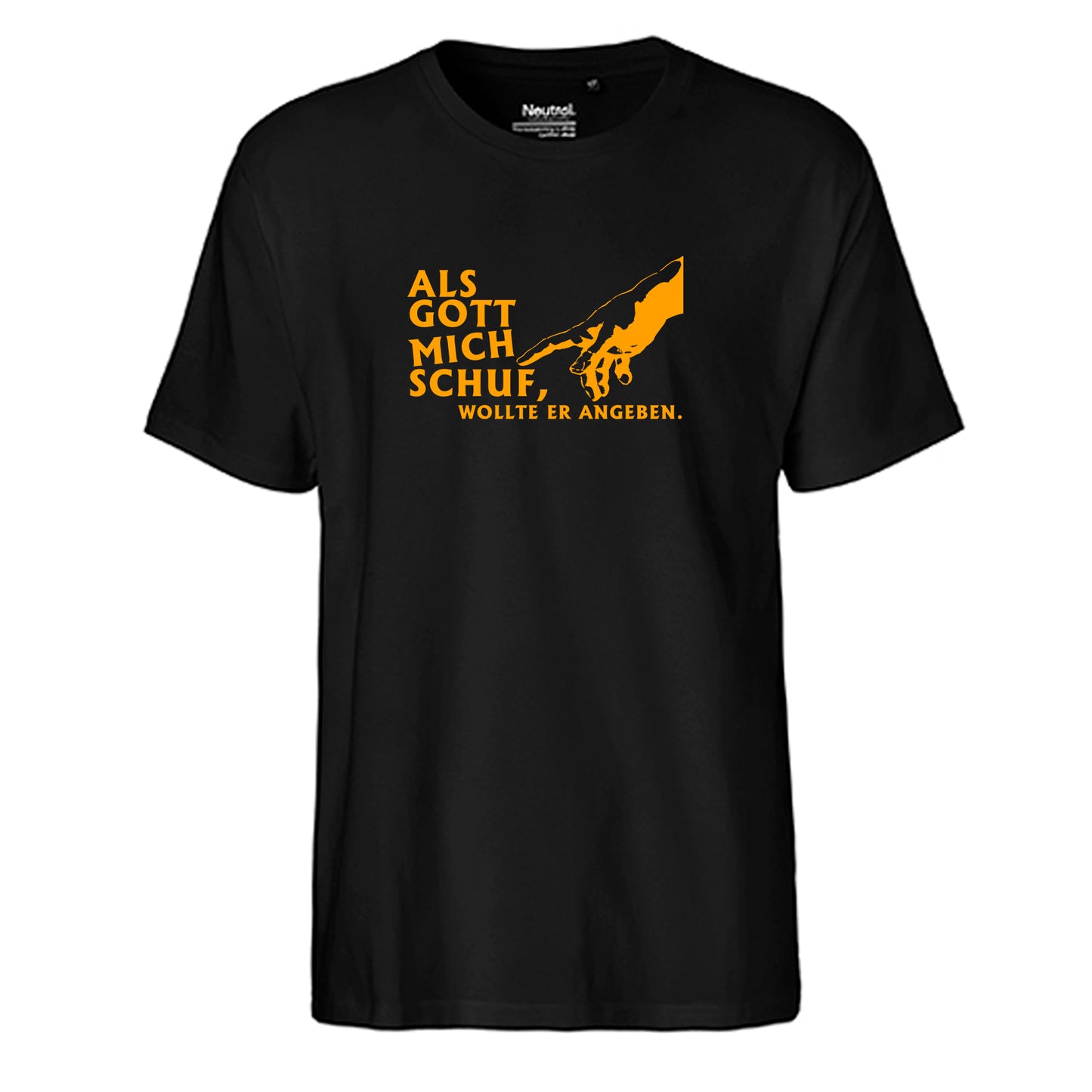 FairTrade men's t-shirt 'Deer Origami' organic cotton