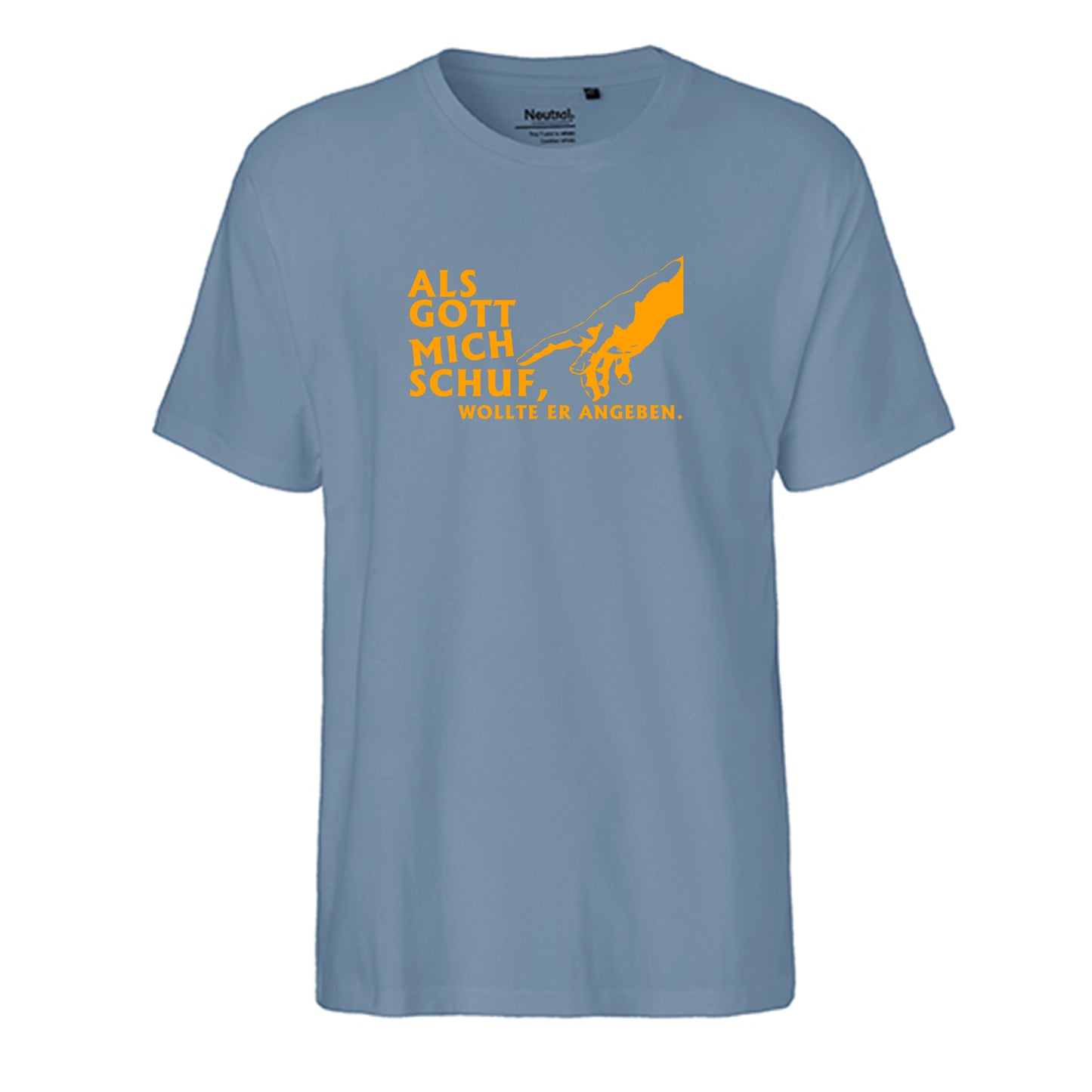 FairTrade men's t-shirt 'Deer Origami' organic cotton