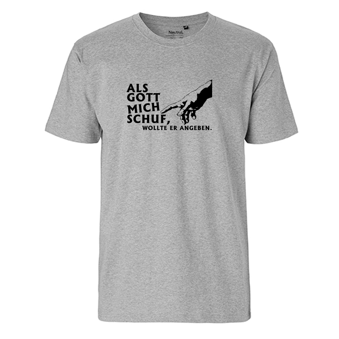 FairTrade men's t-shirt 'Deer Origami' organic cotton