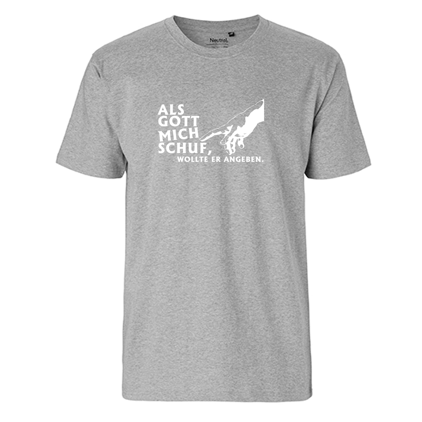FairTrade men's t-shirt 'Deer Origami' organic cotton
