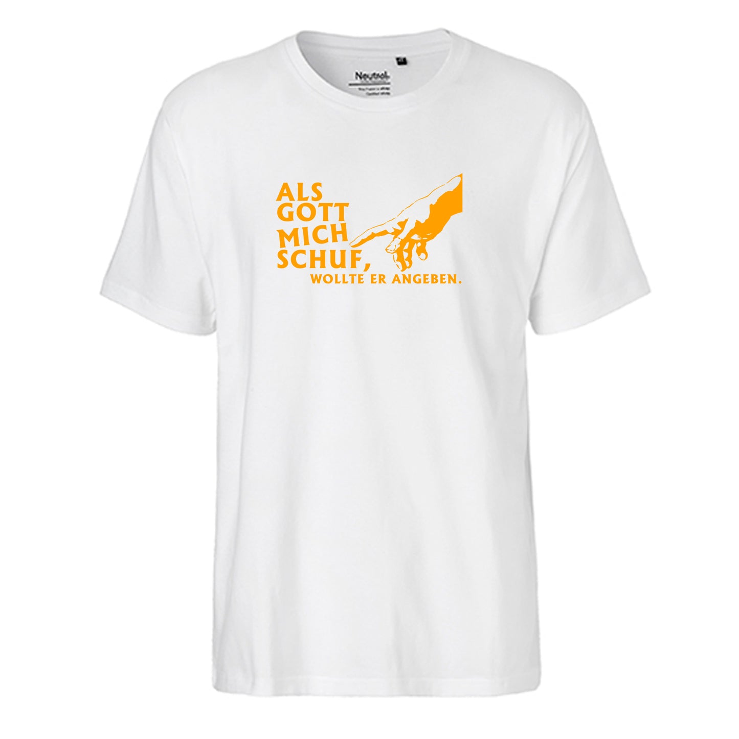 FairTrade men's t-shirt 'Deer Origami' organic cotton