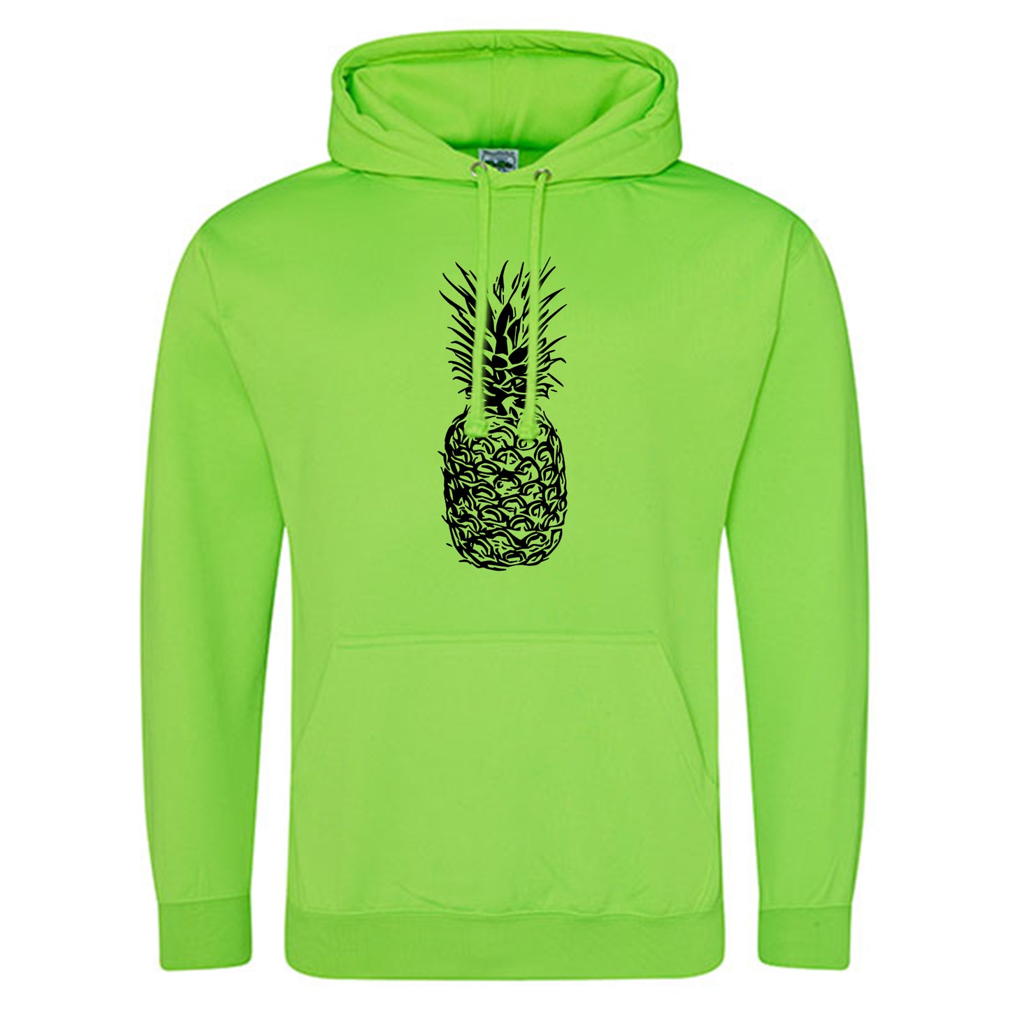 Electric Hoodie / Neon Kapuzenpulli / Motiv: Ananas