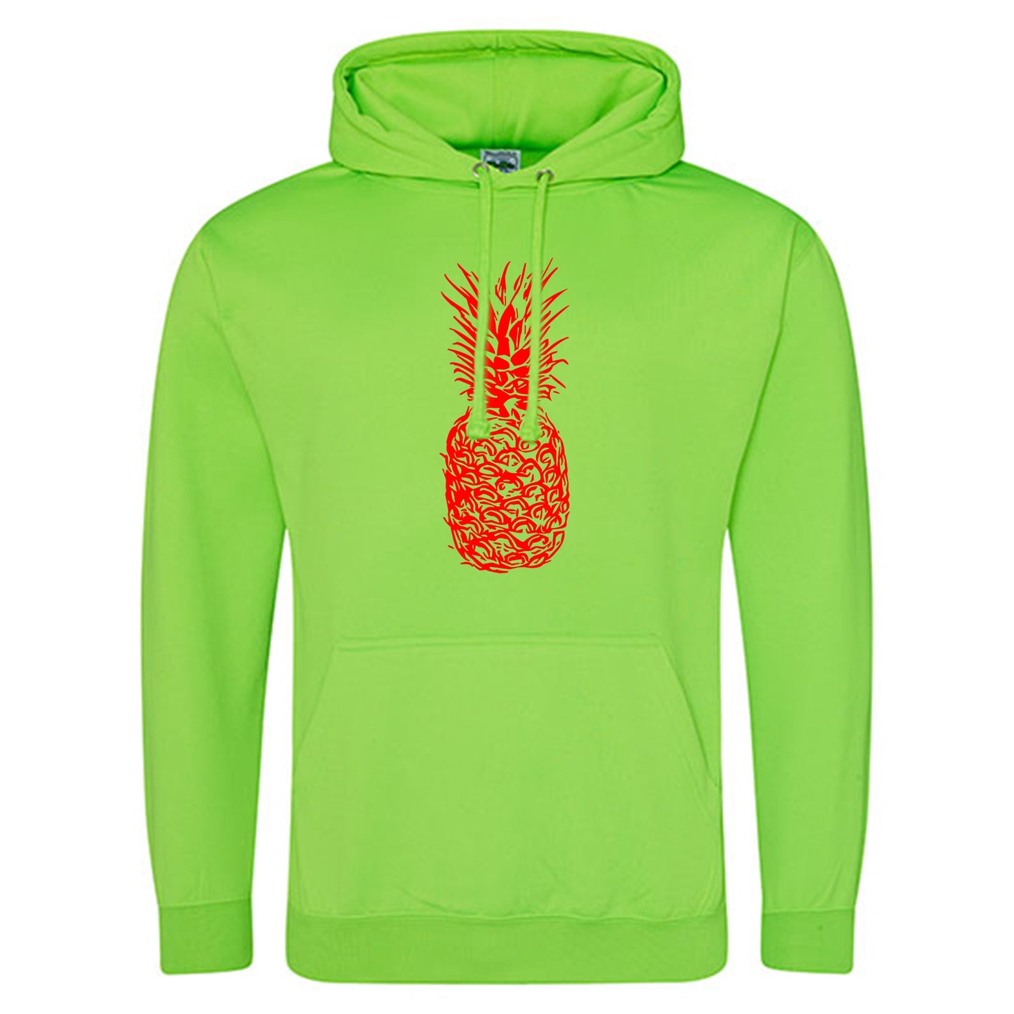 Electric Hoodie / Neon Kapuzenpulli / Motiv: Ananas