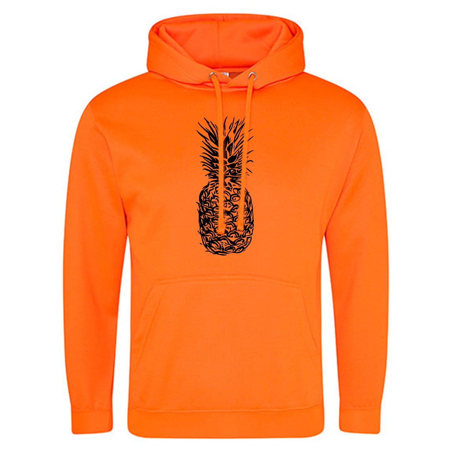 Electric Hoodie / Neon Kapuzenpulli / Motiv: Ananas
