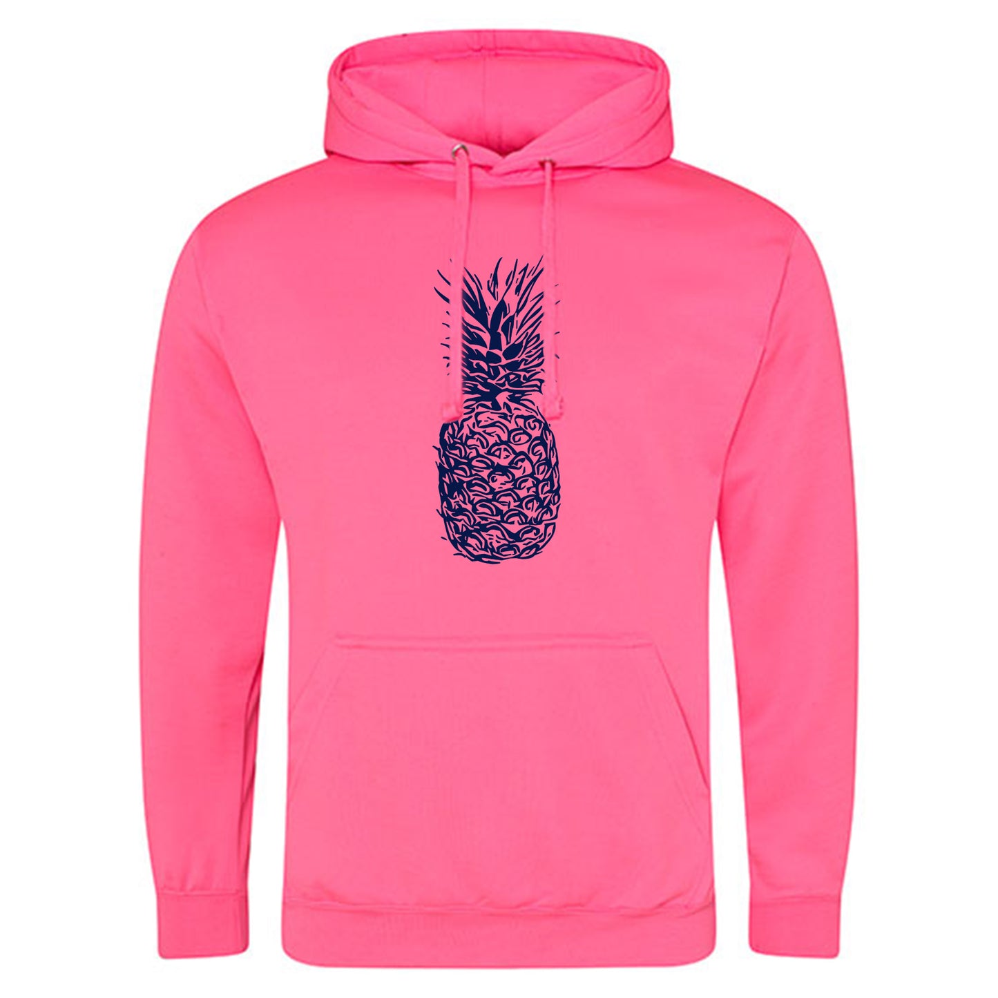 Electric Hoodie / Neon Kapuzenpulli / Motiv: Ananas