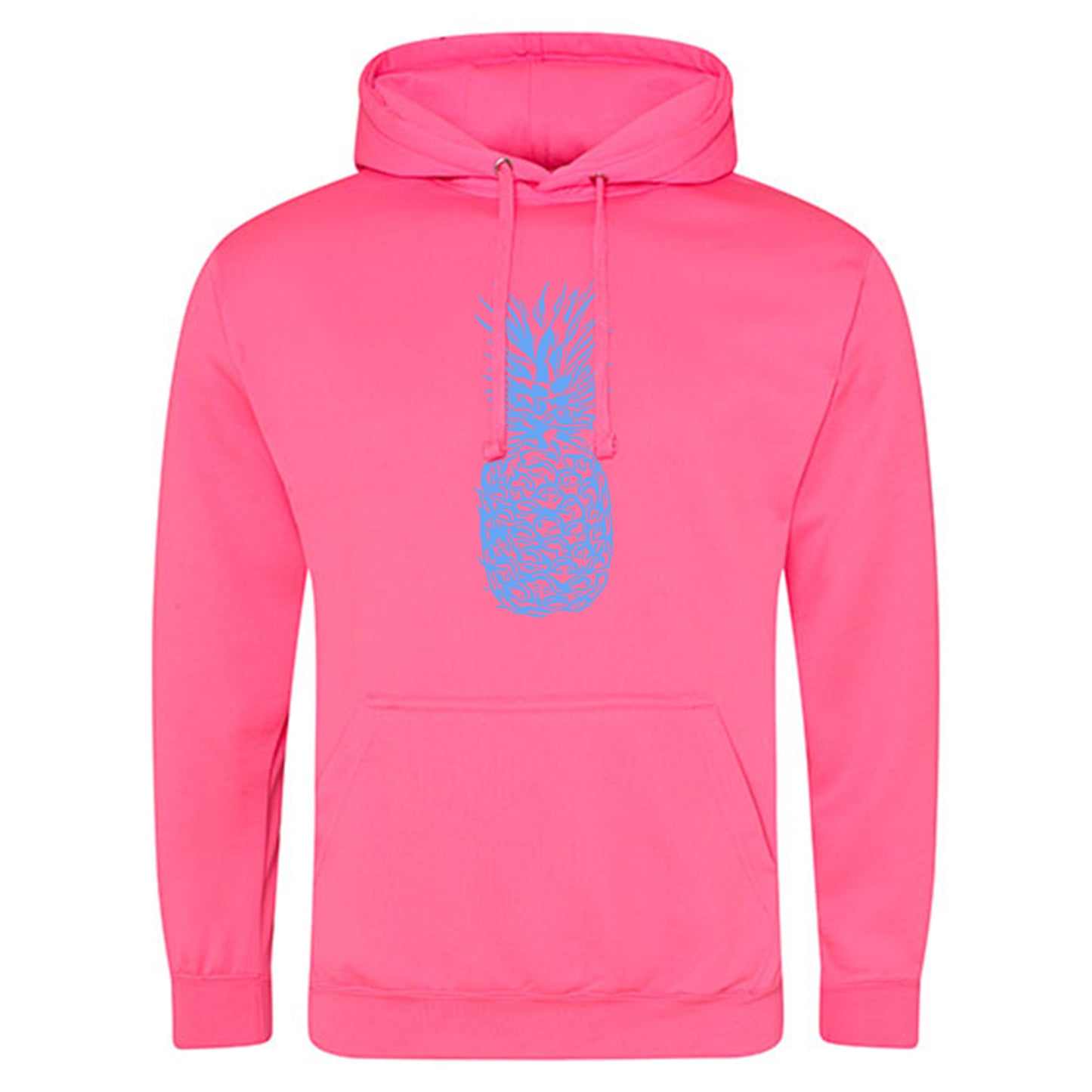 Electric Hoodie / Neon Kapuzenpulli / Motiv: Ananas