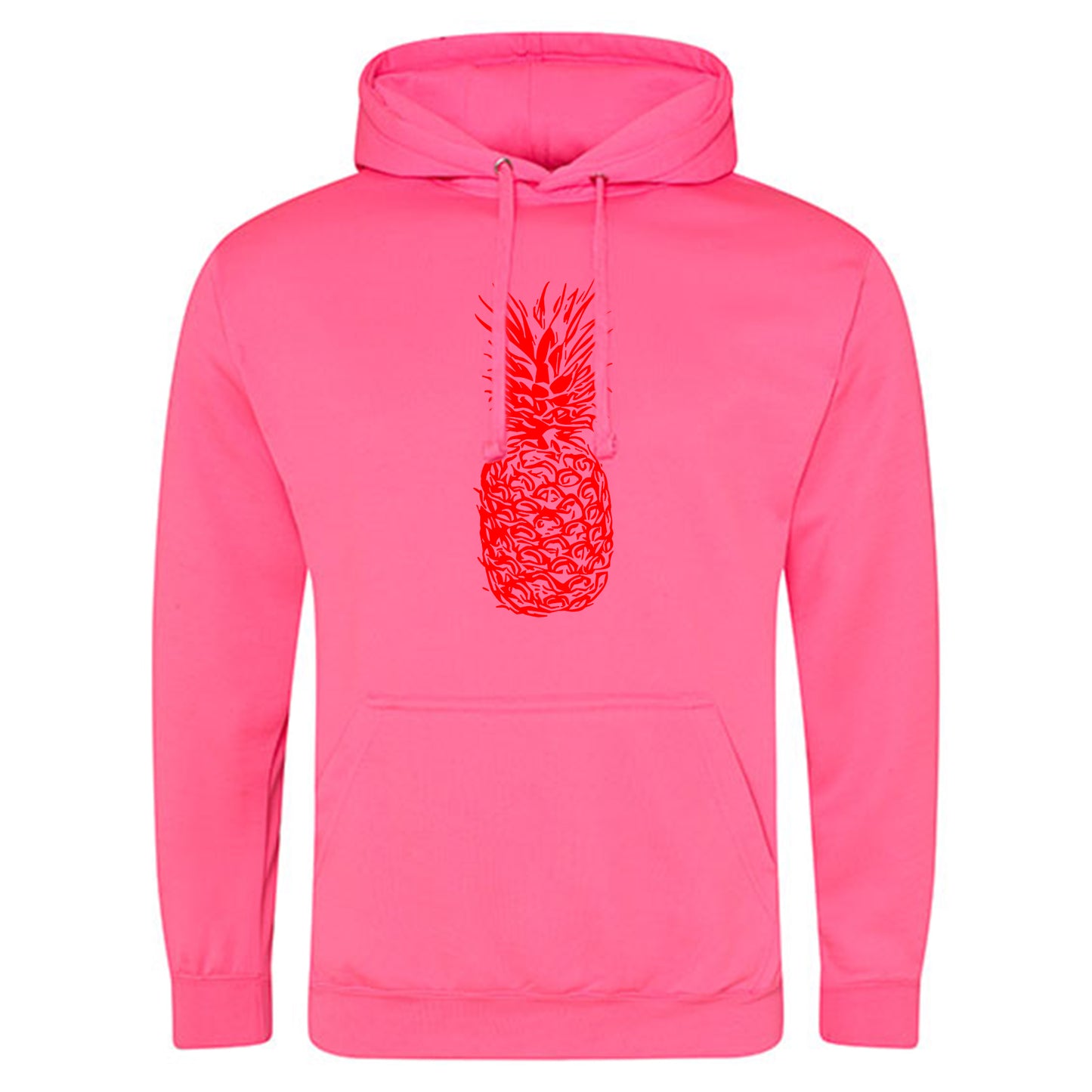 Electric Hoodie / Neon Kapuzenpulli / Motiv: Ananas