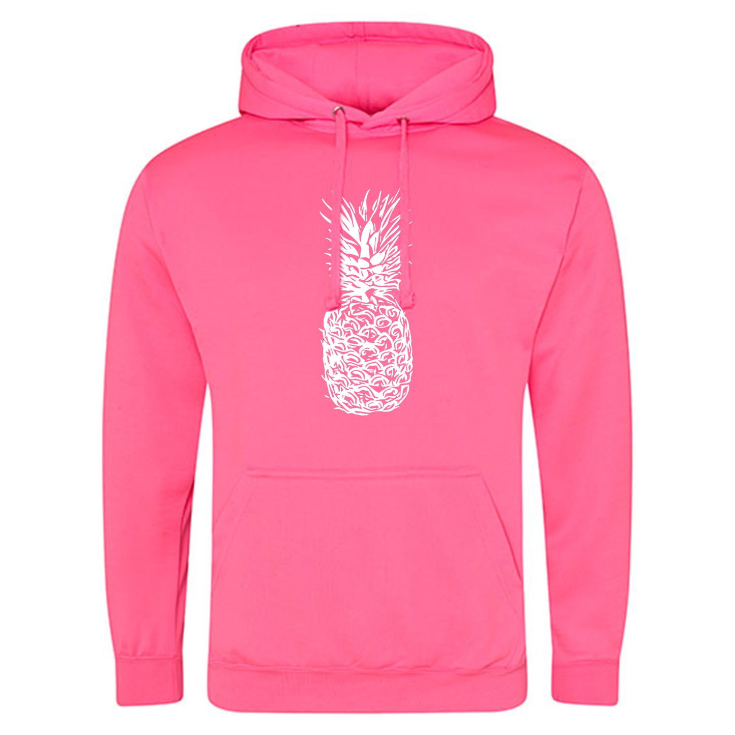 Electric Hoodie / Neon Kapuzenpulli / Motiv: Ananas