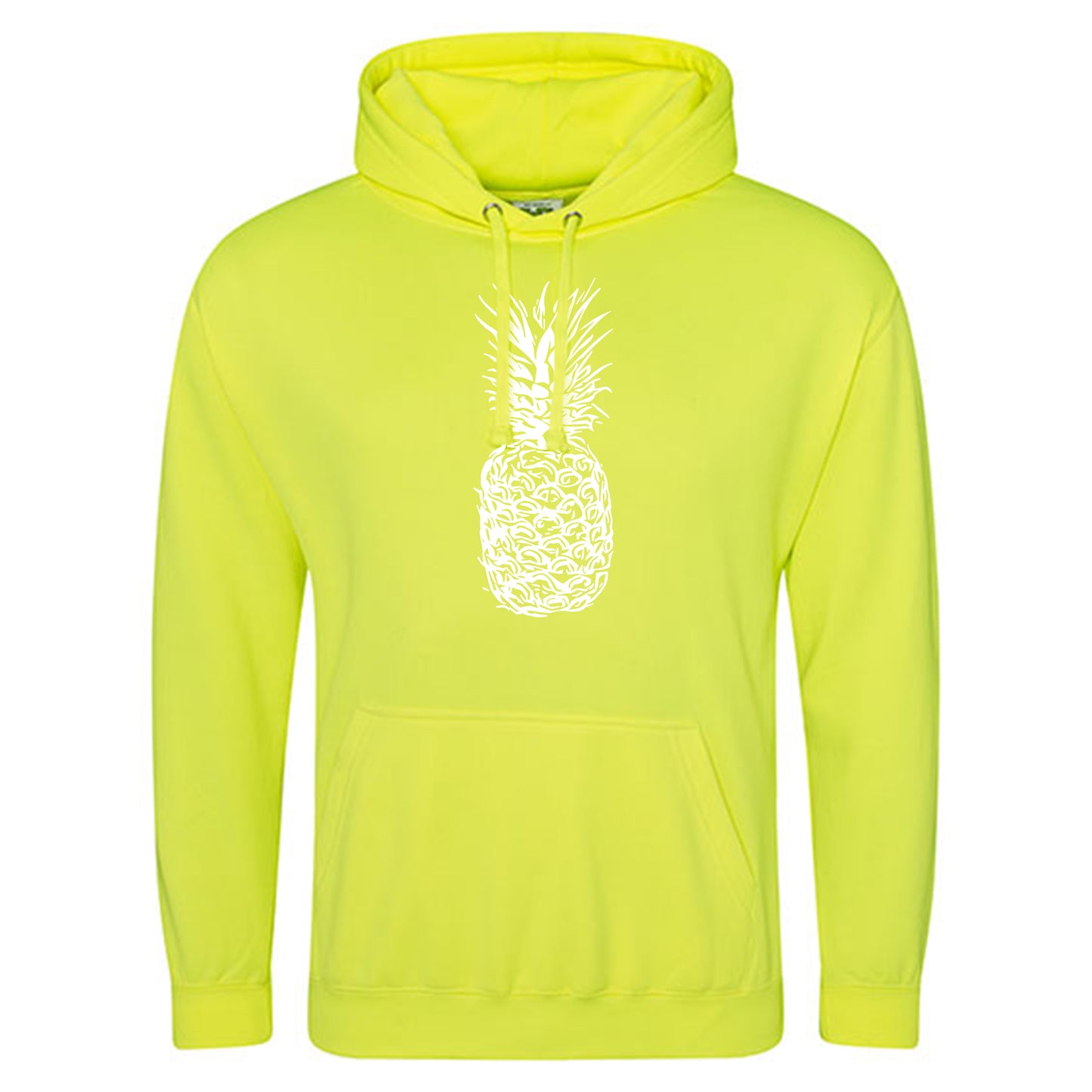 Electric Hoodie / Neon Kapuzenpulli / Motiv: Ananas