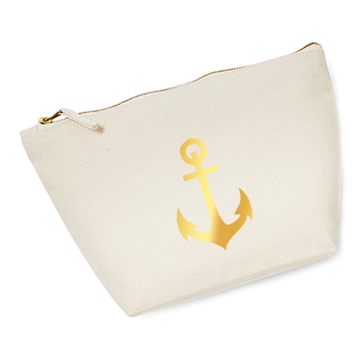 Cosmetic bag (M) 'Fuchs origami' cotton canvas