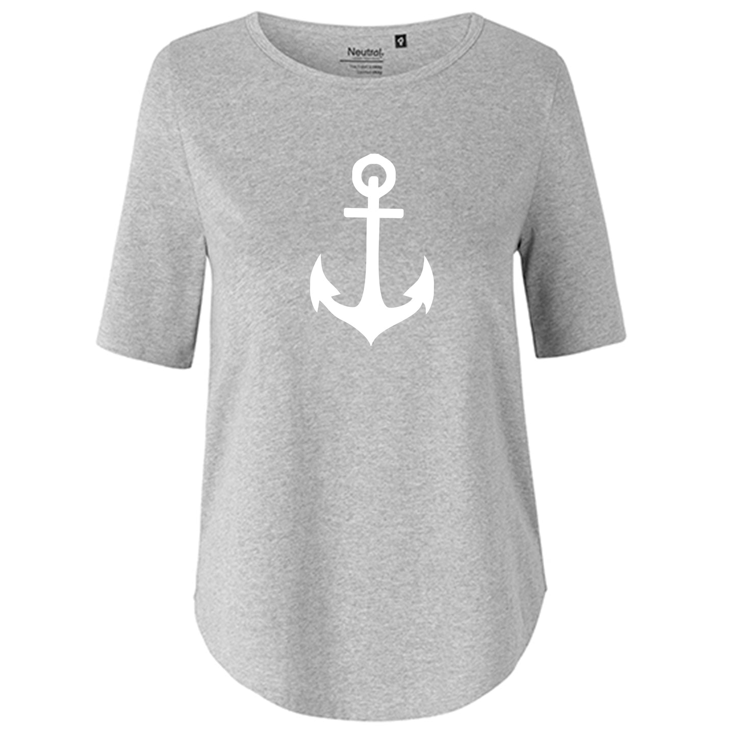 Kopie von T-Shirt Damen FairTrade Oversized Half Sleeve "Anker"
