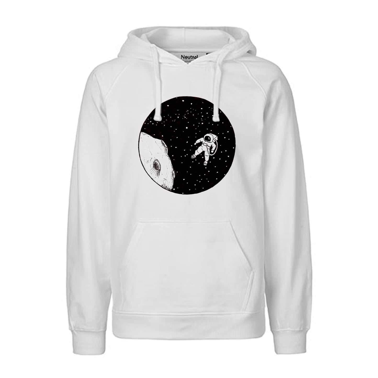 FairTrade hoodie/hoodie 'Astronaut' 100% organic cotton