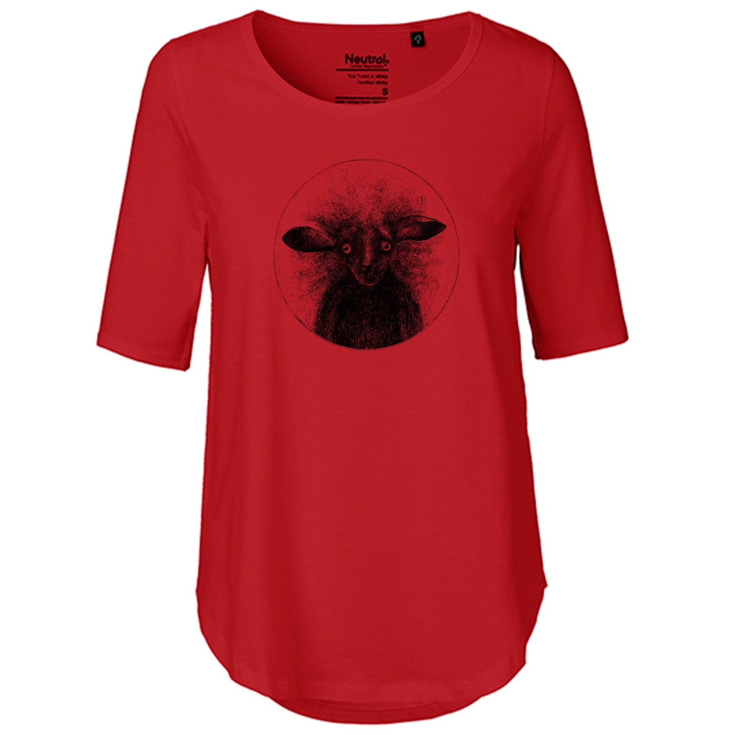 T-Shirt Damen FairTrade Oversized Half Sleeve "Aye Aye"
