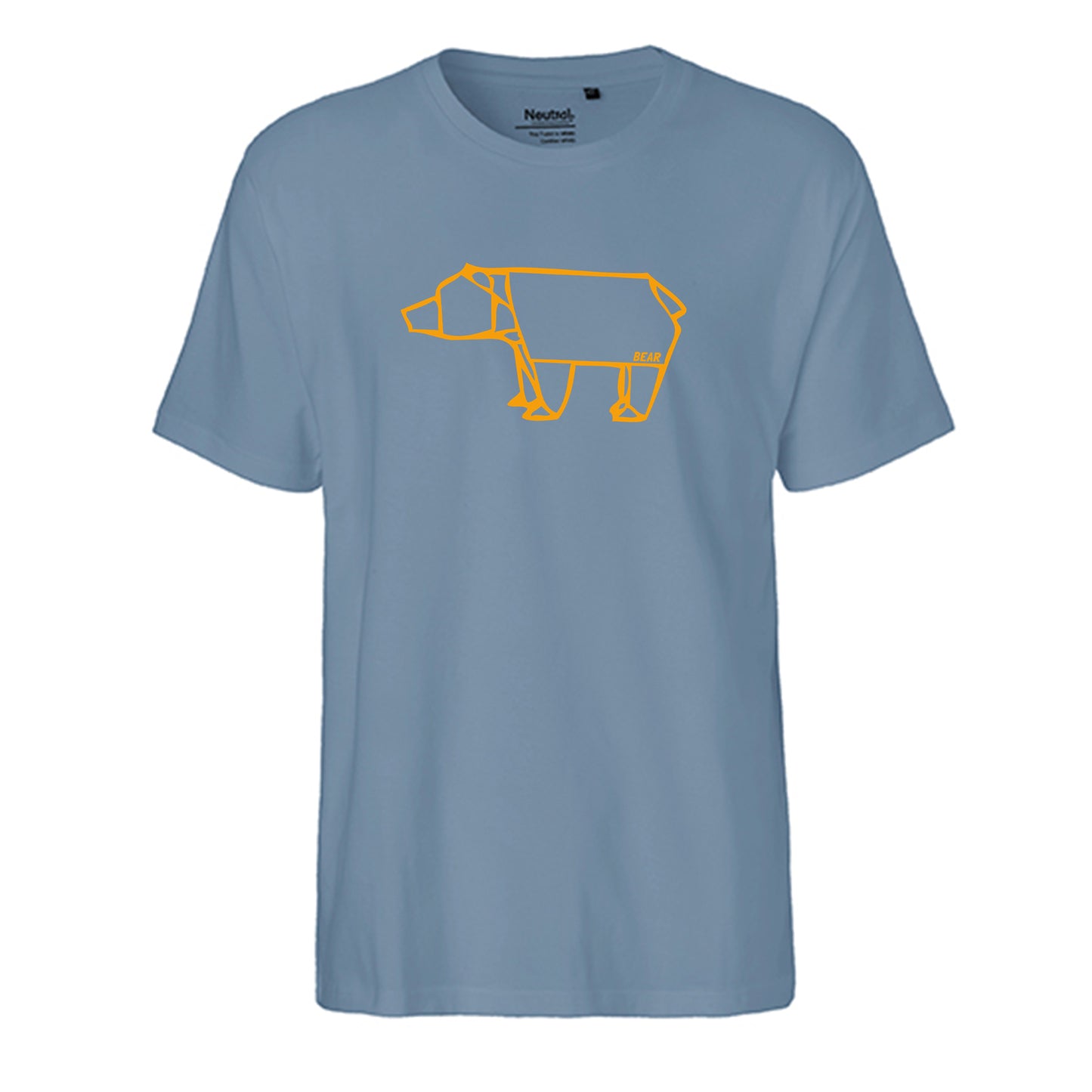 FairTrade men's t-shirt 'Deer Origami' organic cotton