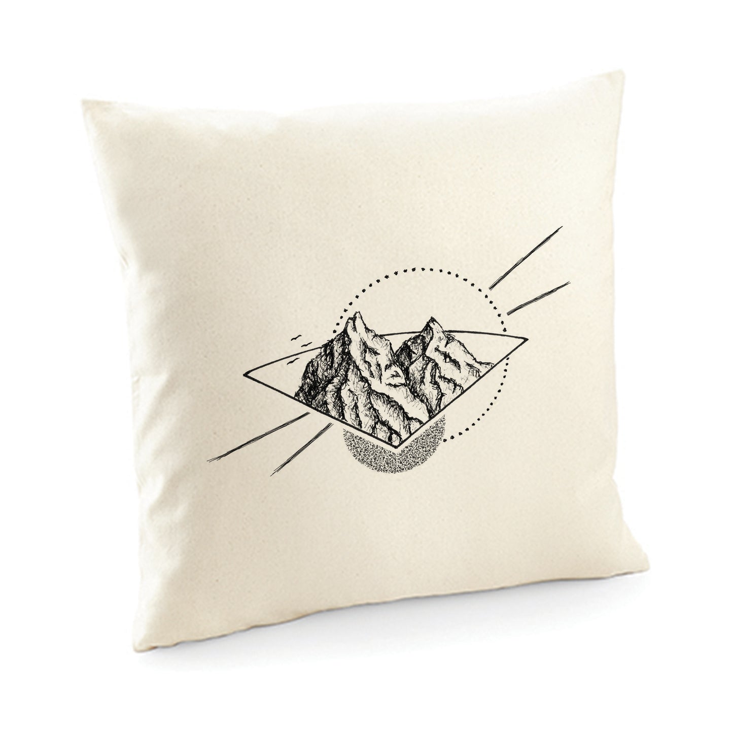 Kissenbezug / cushion cover / Motiv: Kreis Berg