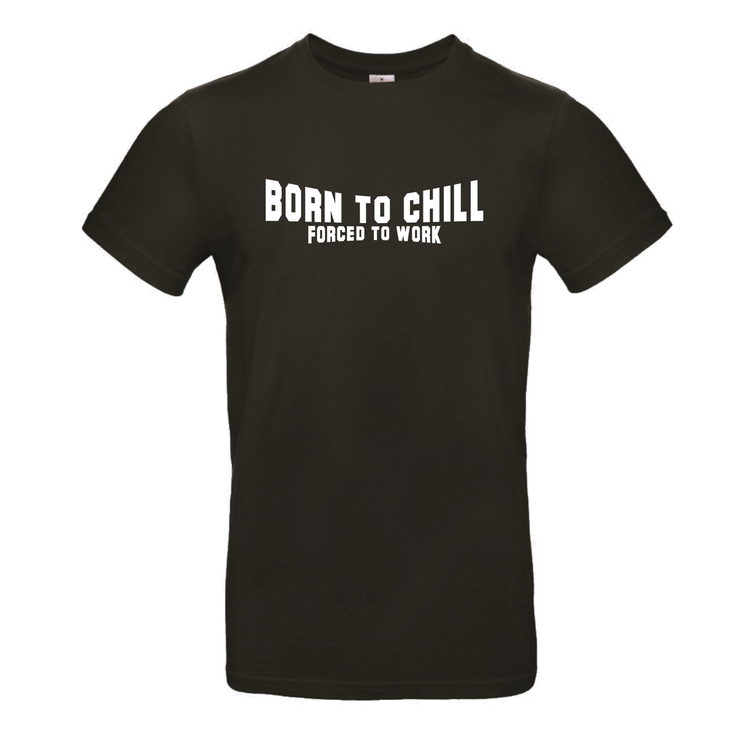 FairWear men's t-shirt 'Born to chill - Forced to work' cotton