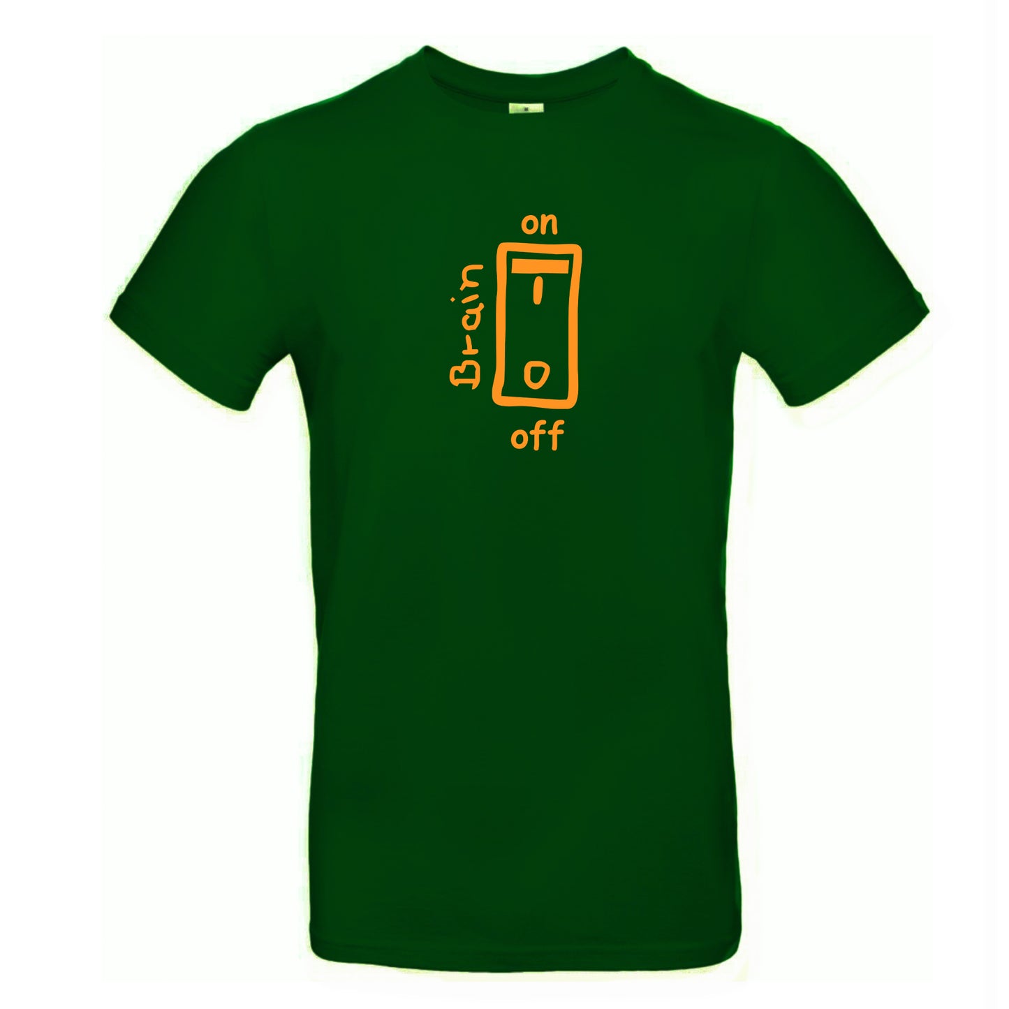 FairWear men's t-shirt 'Brain on/off' cotton