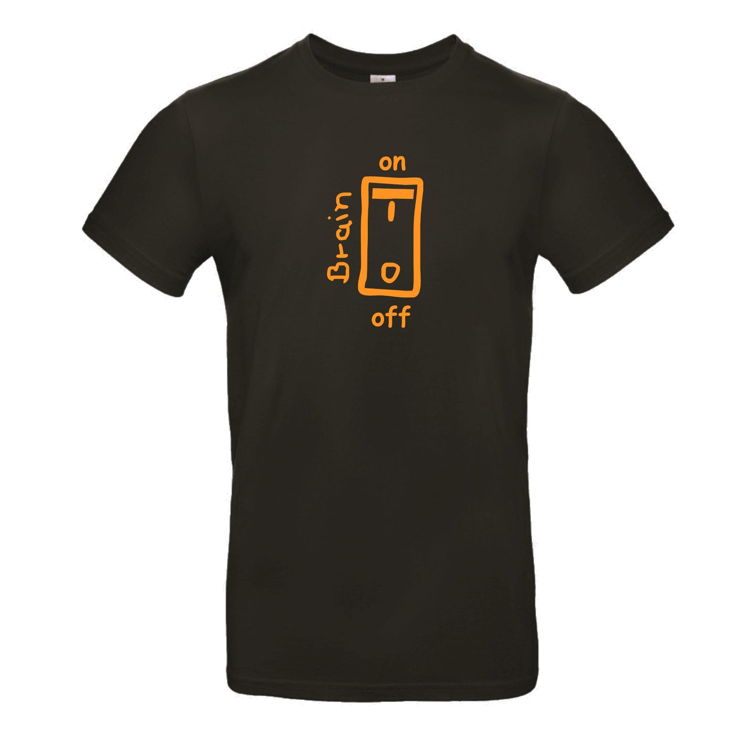 FairWear men's t-shirt 'Brain on/off' cotton