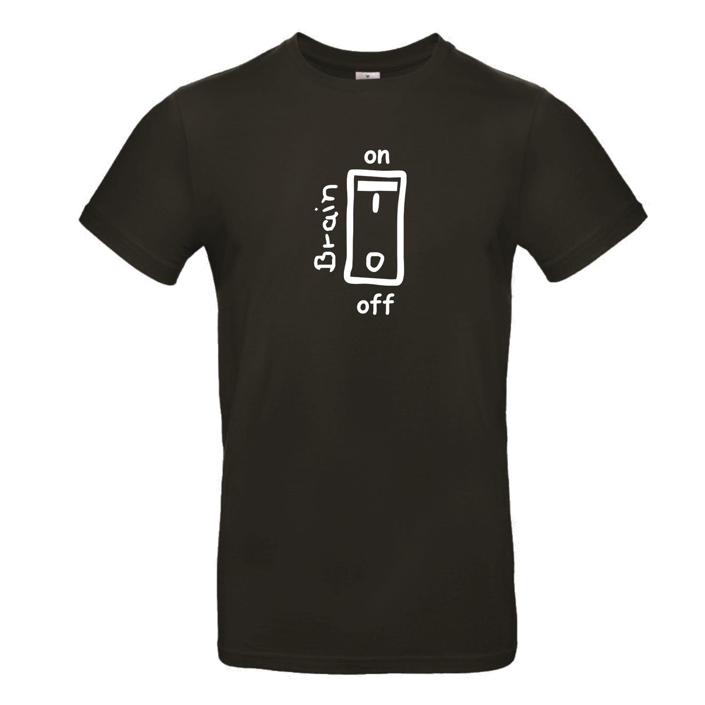 FairWear men's t-shirt 'Brain on/off' cotton