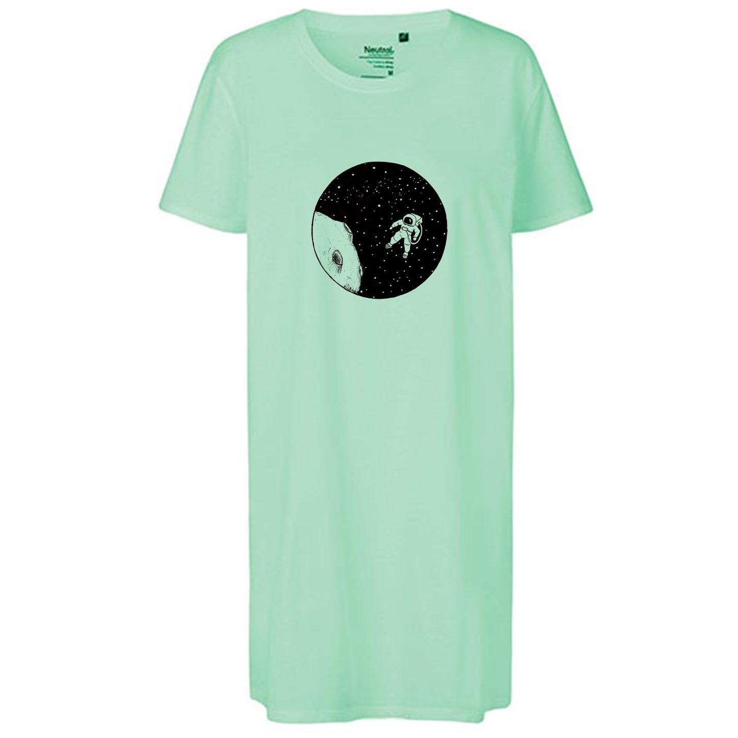 Ladies´ Long Length T-Shirt | Motiv: Astronaut | Bio-BW