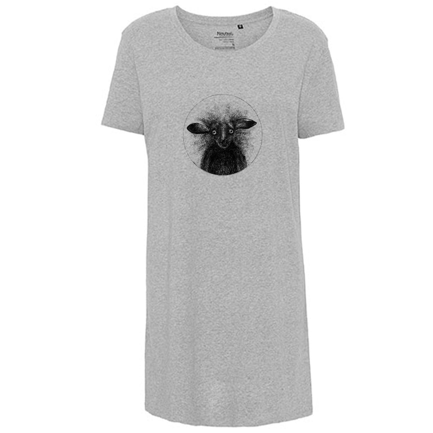 Kopie von Ladies´ Long Length T-Shirt | Motiv: Aye Aye | Bio-BW