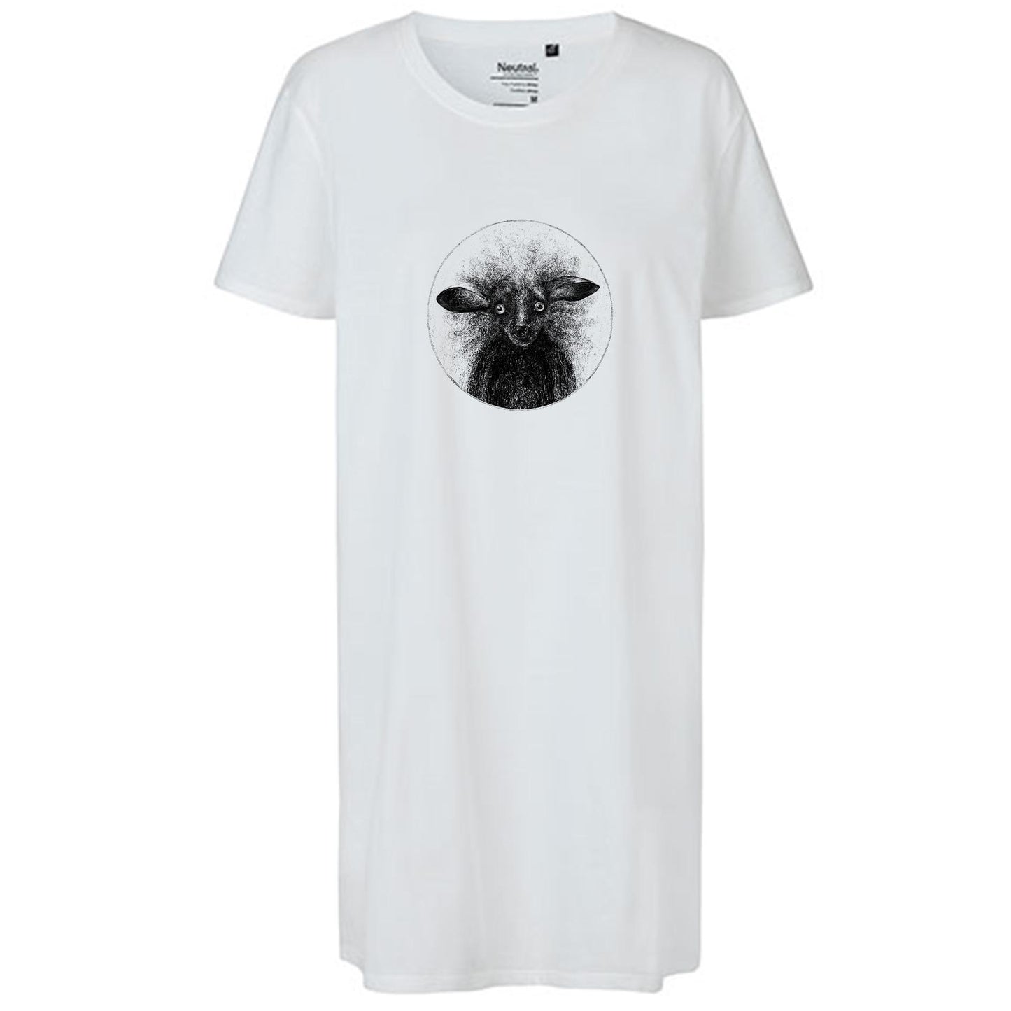Kopie von Ladies´ Long Length T-Shirt | Motiv: Aye Aye | Bio-BW