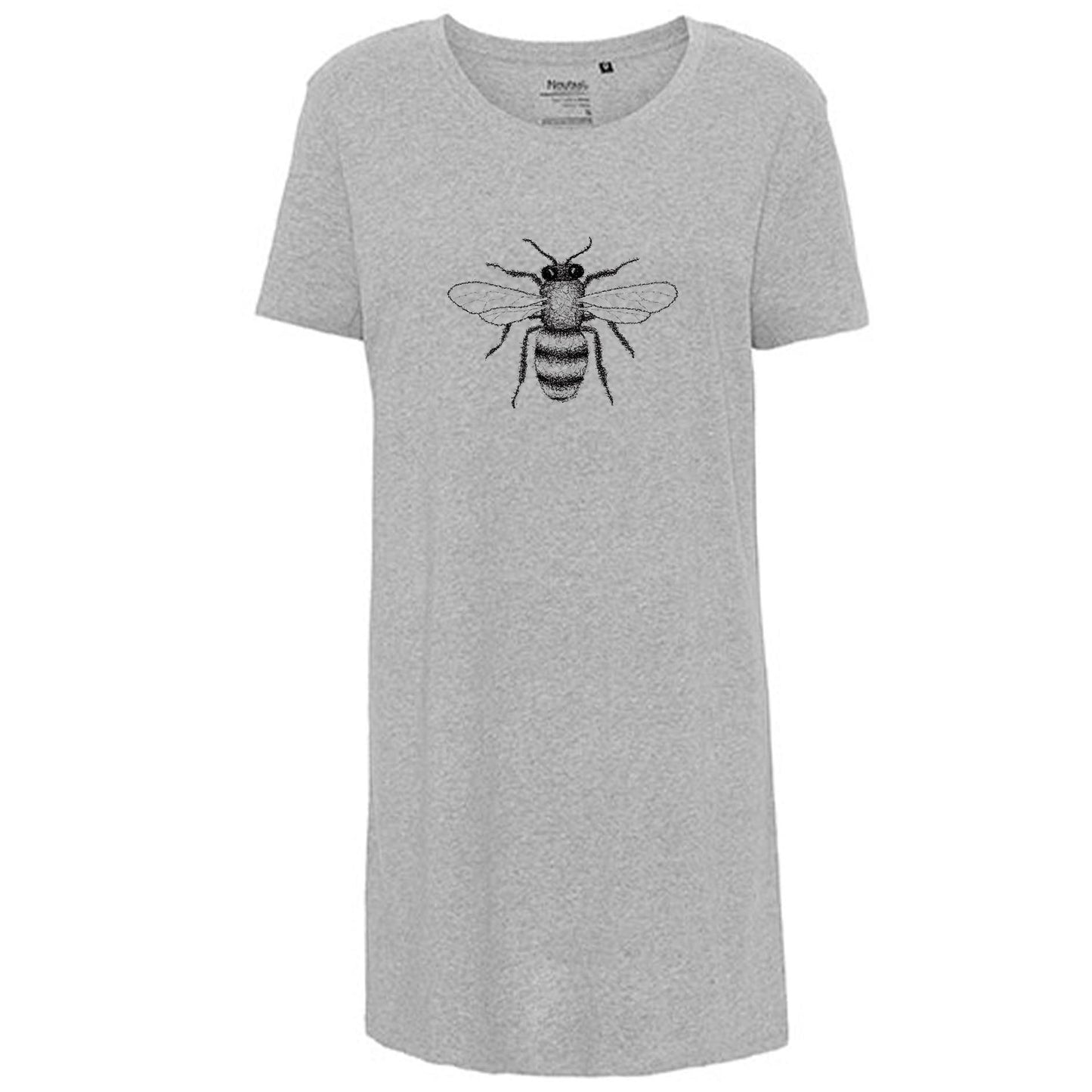 Ladies´ Long Length T-Shirt | Motiv: Biene | Bio-BW