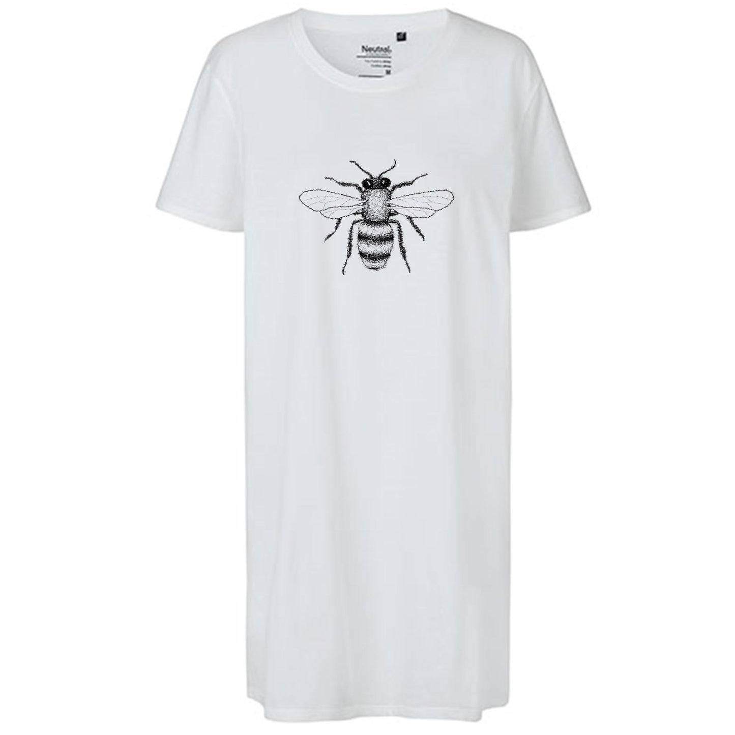 Ladies´ Long Length T-Shirt | Motiv: Biene | Bio-BW