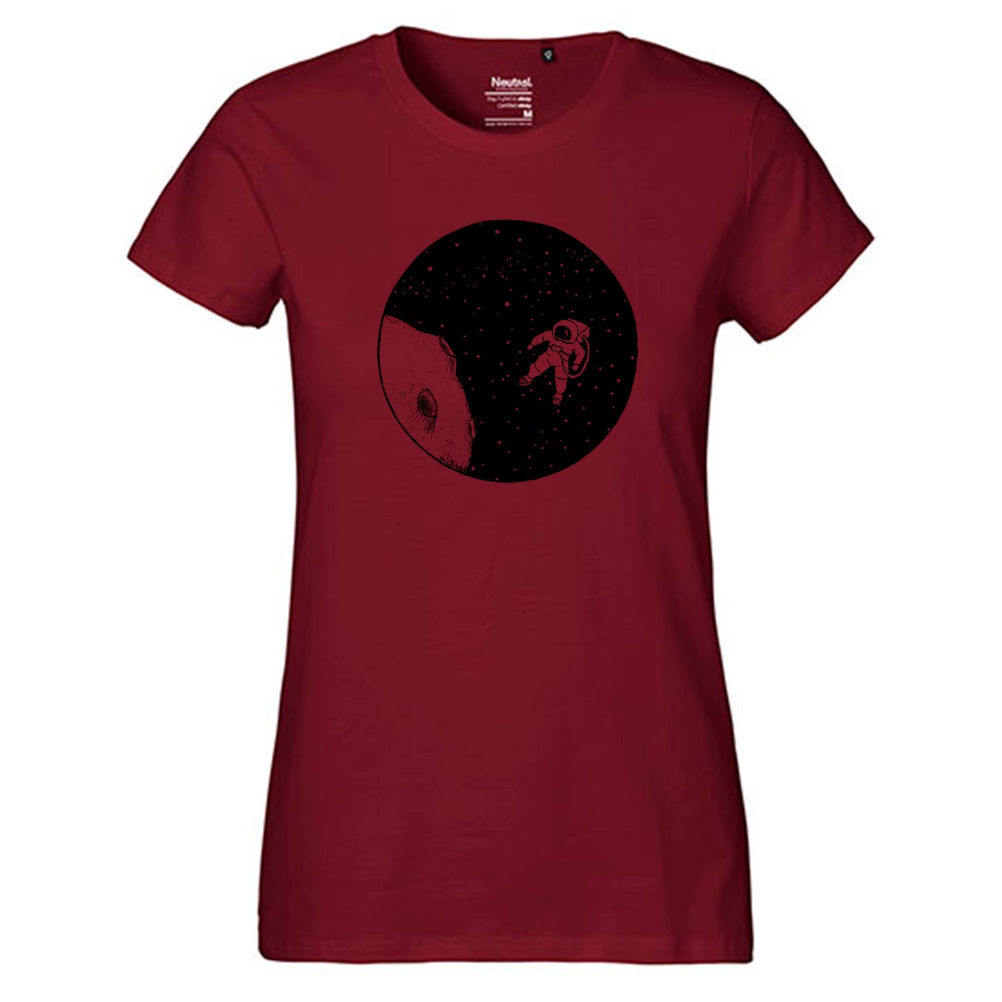 Fair-trade ladies' T-shirt 'Astronaut' 100% organic cotton
