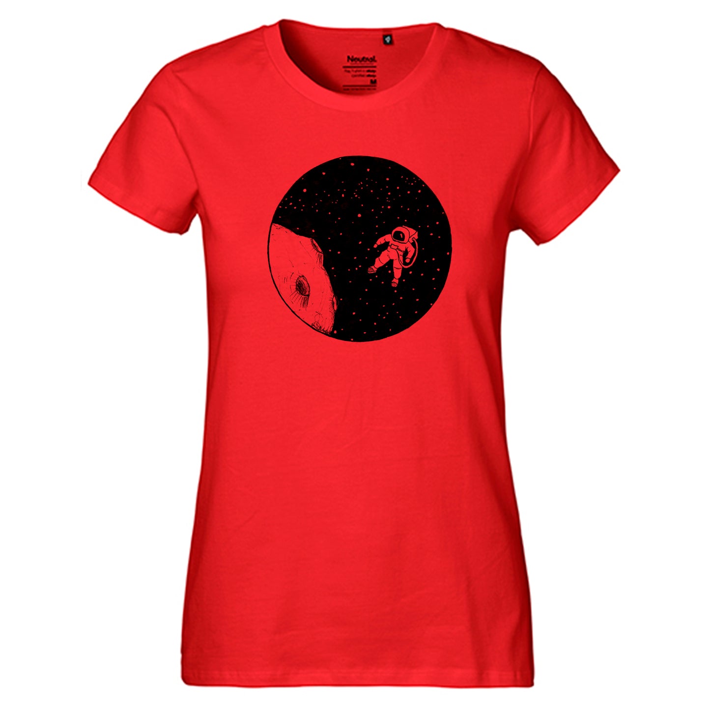 Fair-trade ladies' T-shirt 'Astronaut' 100% organic cotton