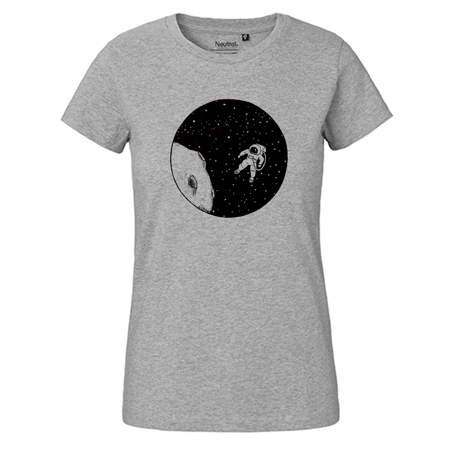 Fair-trade ladies' T-shirt 'Astronaut' 100% organic cotton