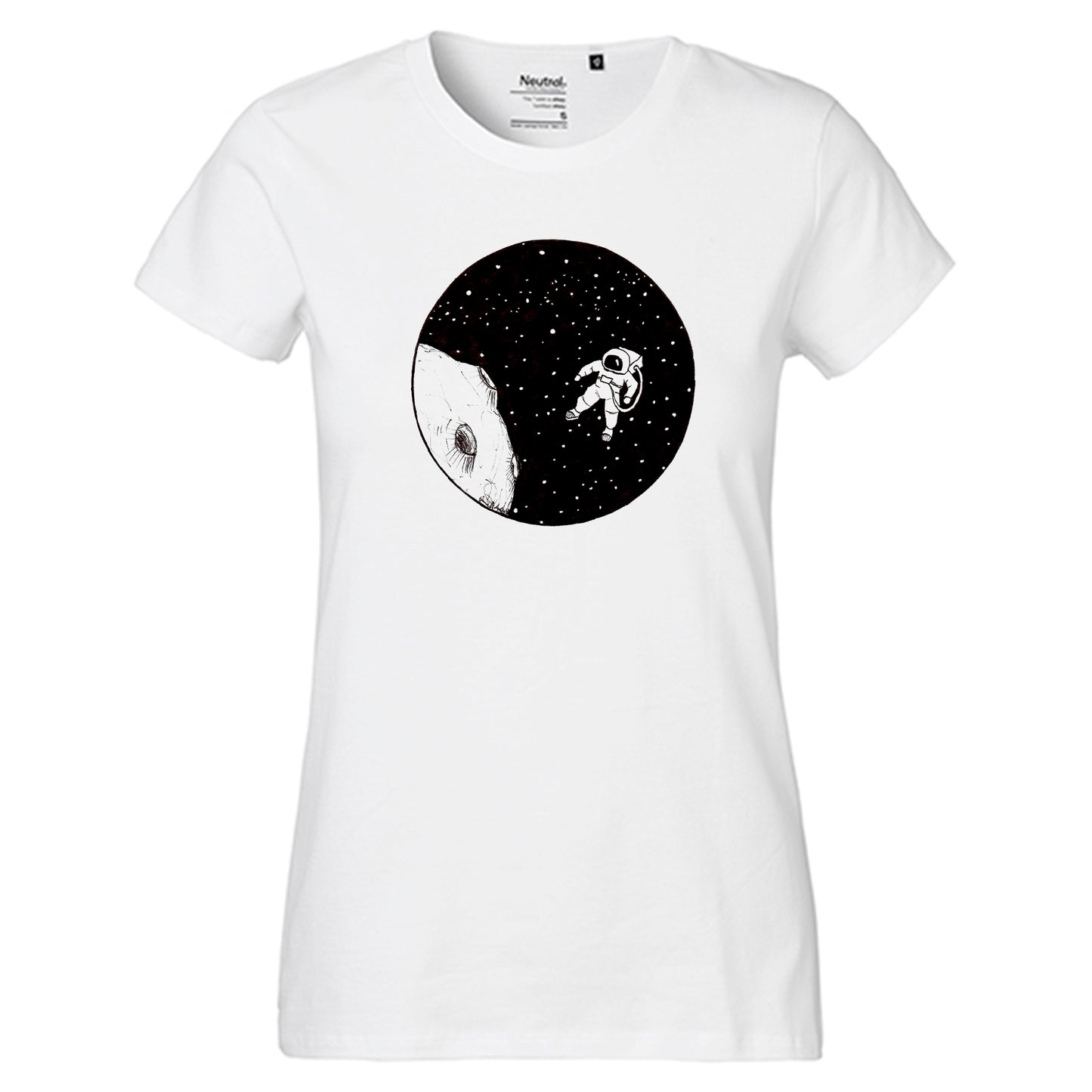 Fair-trade ladies' T-shirt 'Astronaut' 100% organic cotton