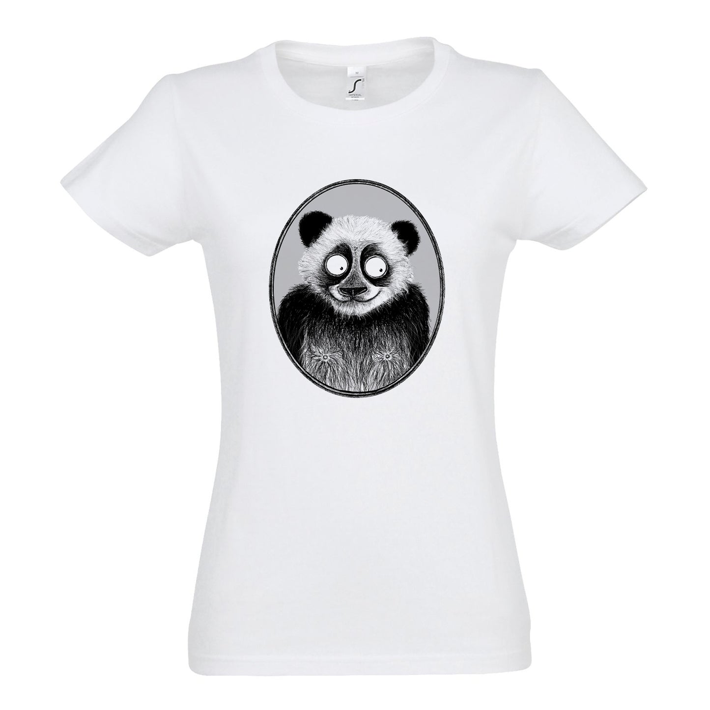 FairWear women's t-shirt 'Panda drawn' cotton
