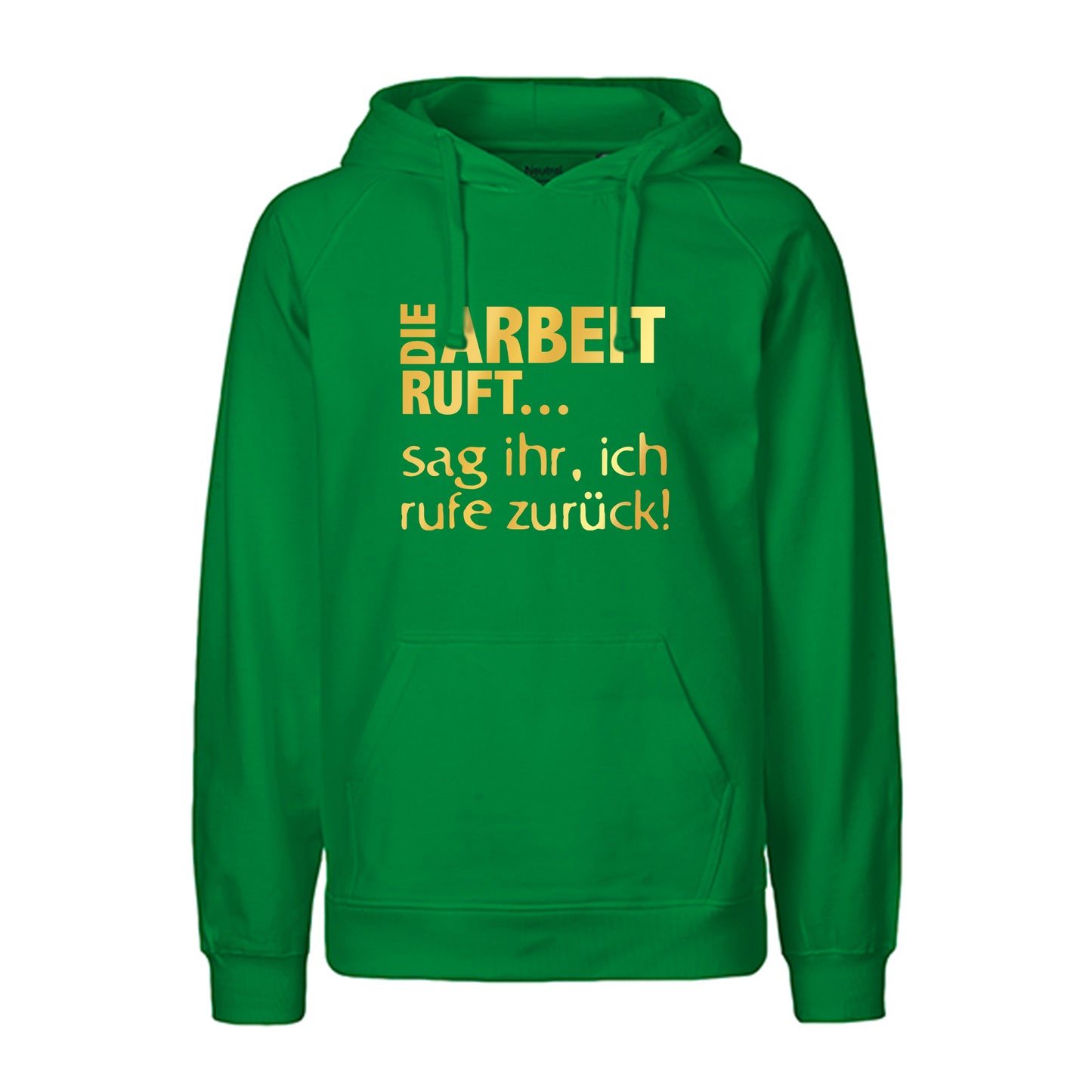 FairTrade hoodie/hoodie 'Nö comic figure' 100% organic cotton