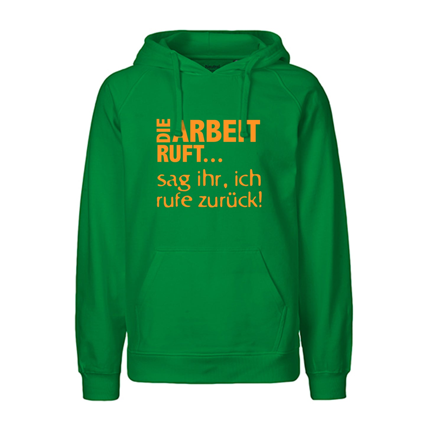FairTrade hoodie/hoodie 'Nö comic figure' 100% organic cotton