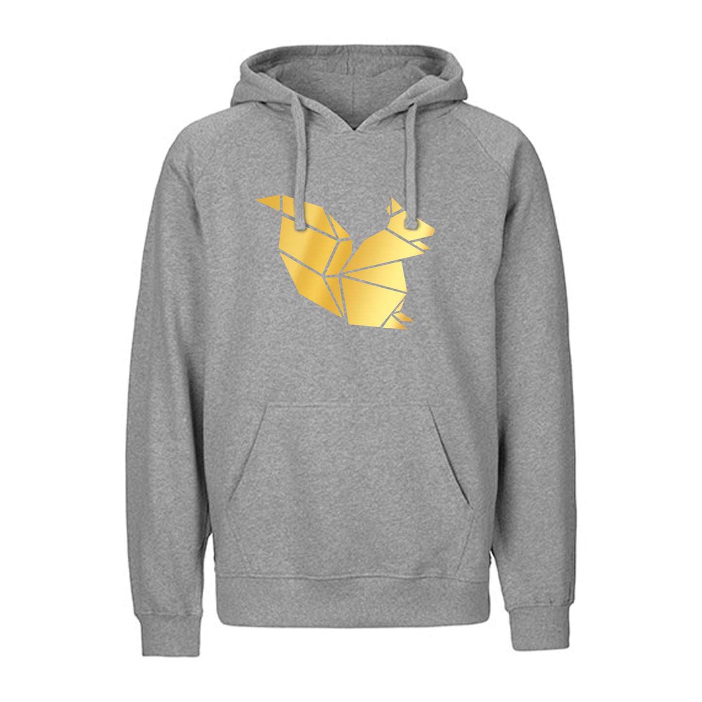 FairTrade hoodie/hoodie 'squirrel origami' 100% organic cotton