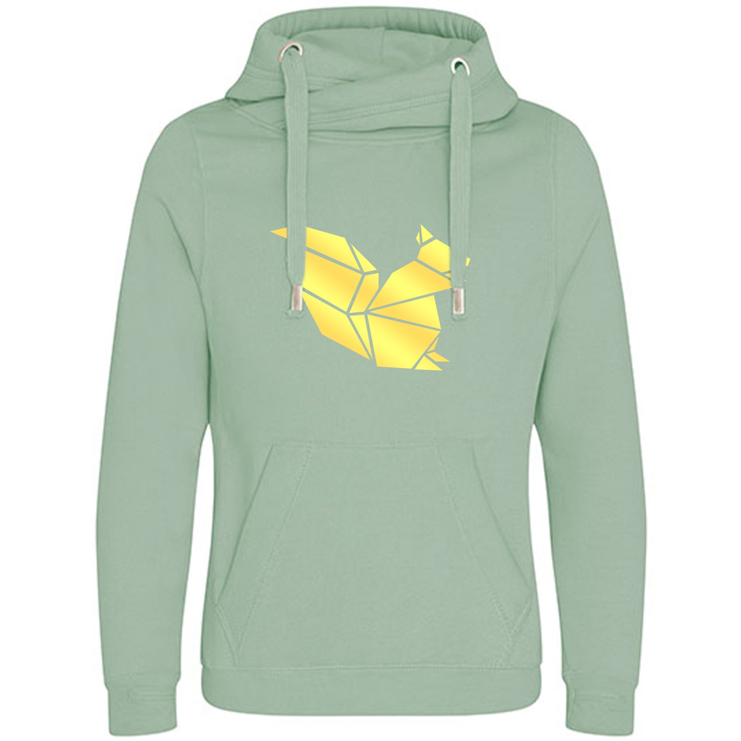 Cross Neck Hoodie/ Pulli / Motiv: Eichhörnchen