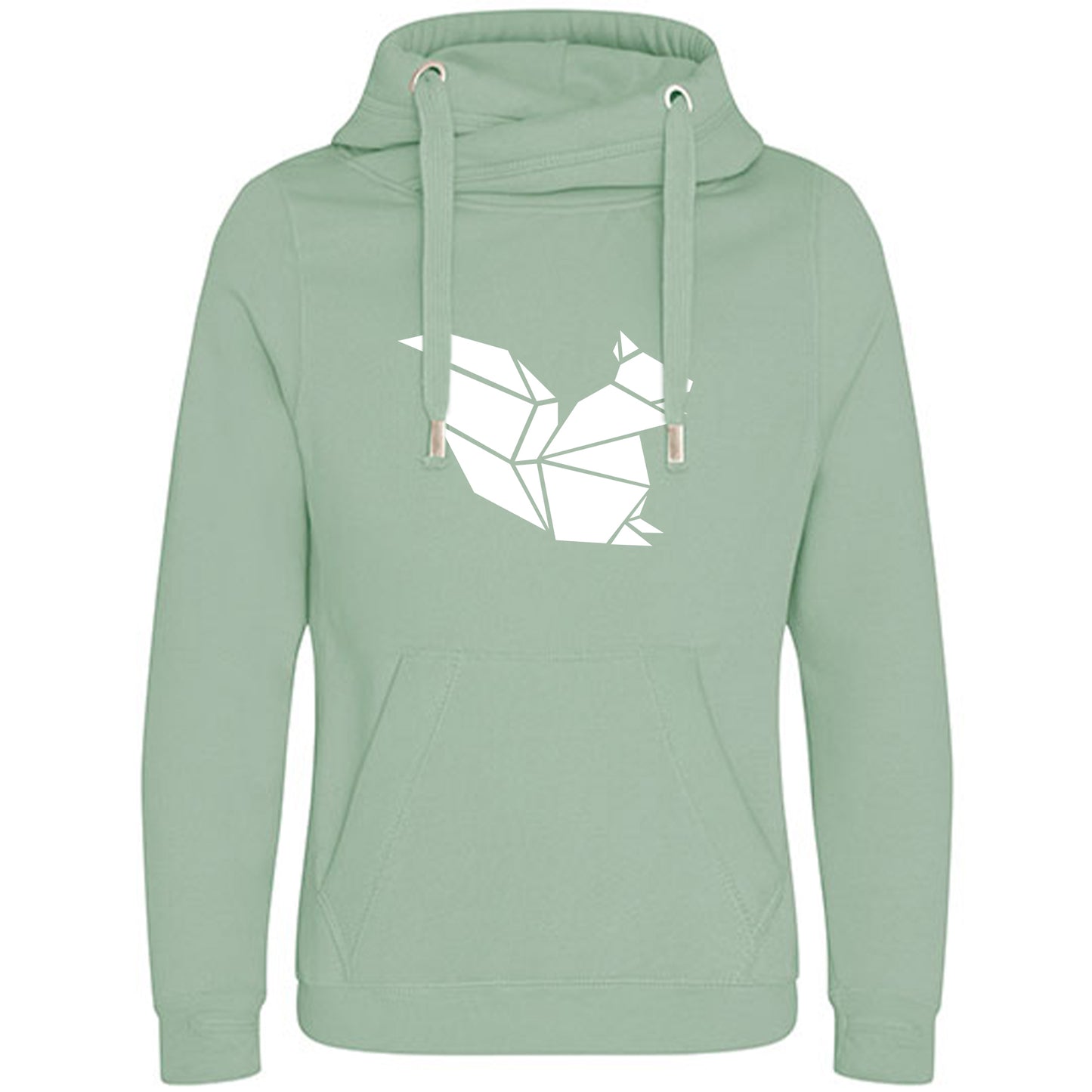 Cross Neck Hoodie/ Pulli / Motiv: Eichhörnchen
