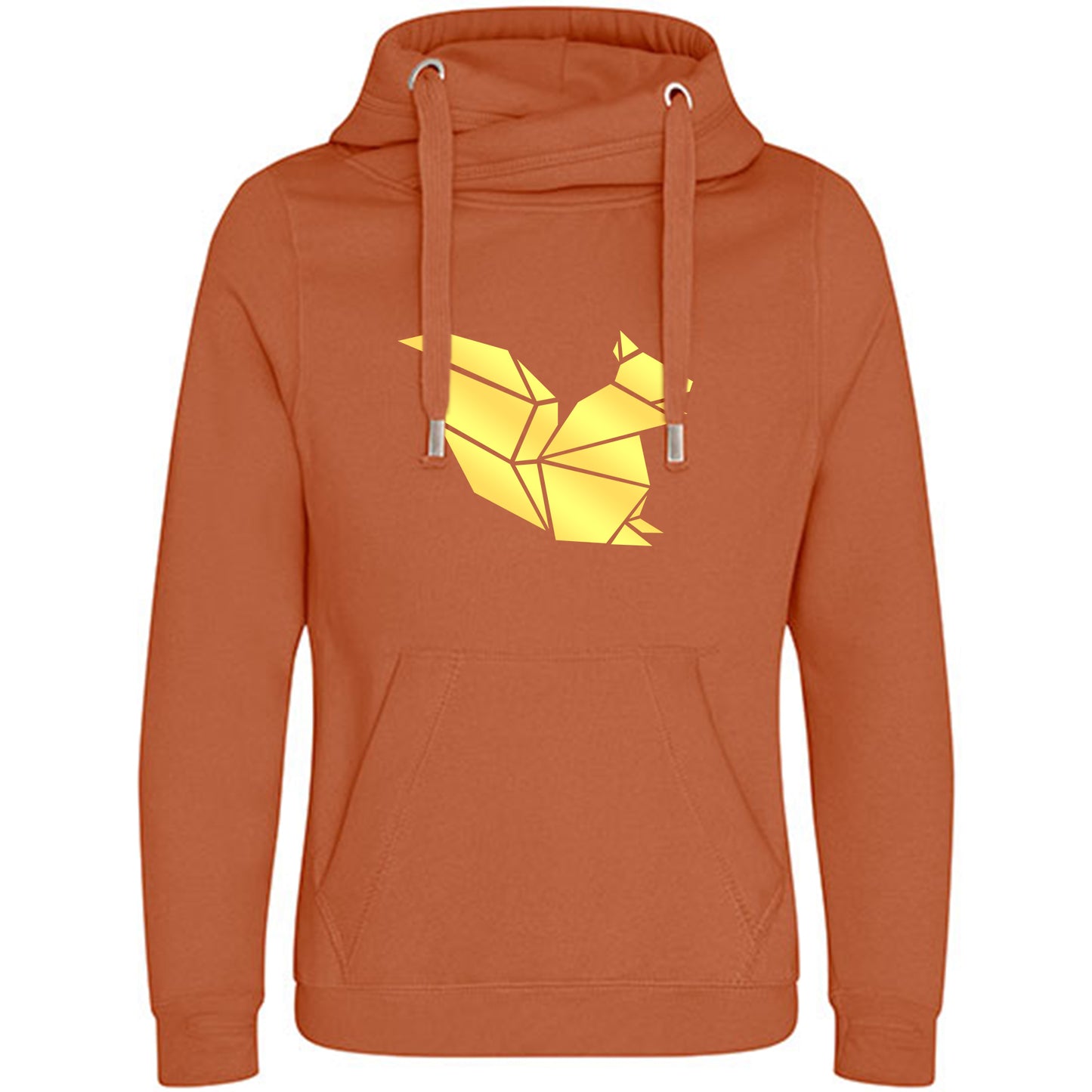 Cross Neck Hoodie/ Pulli / Motiv: Eichhörnchen