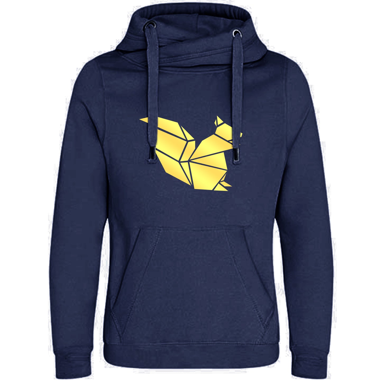 Cross Neck Hoodie/ Pulli / Motiv: Eichhörnchen