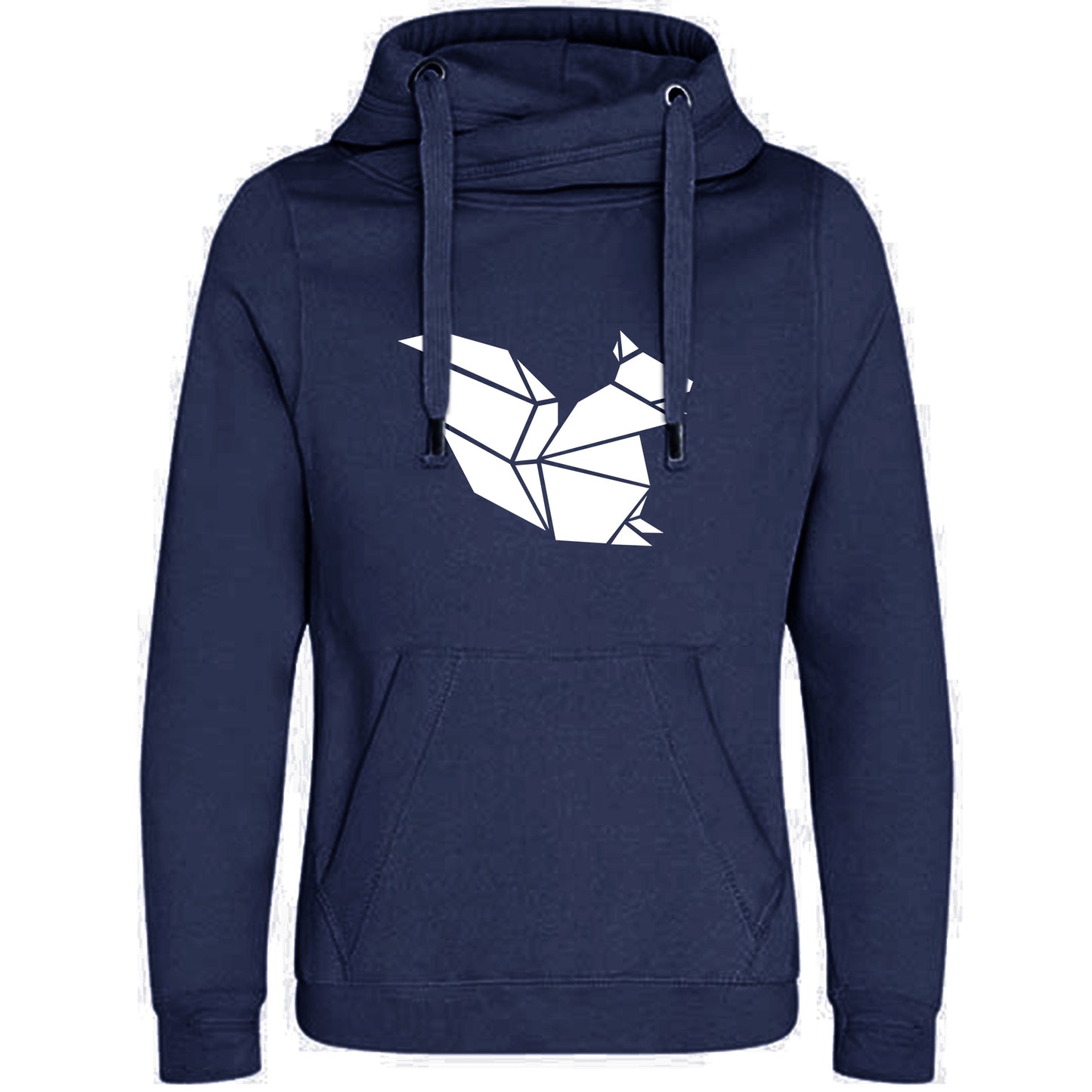 Cross Neck Hoodie/ Pulli / Motiv: Eichhörnchen