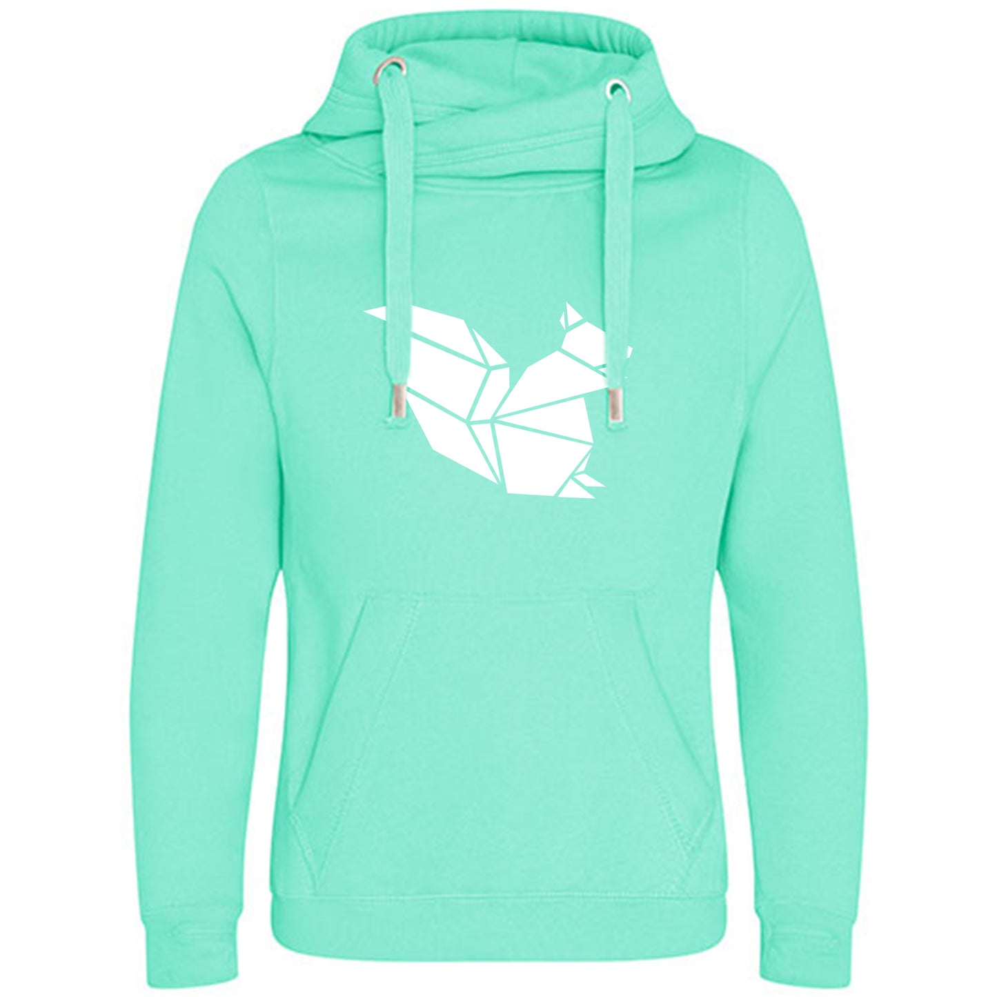 Cross Neck Hoodie/ Pulli / Motiv: Eichhörnchen