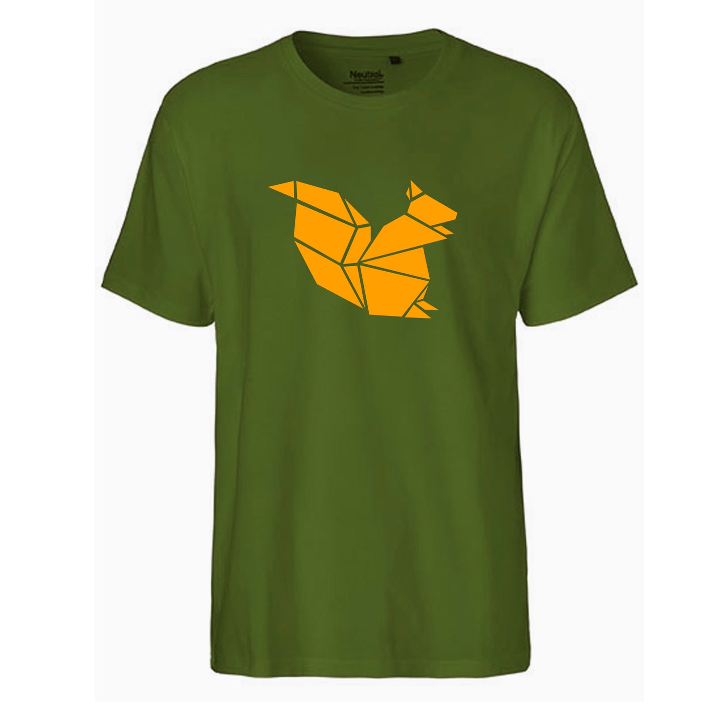 FairTrade men's t-shirt 'Deer Origami' organic cotton