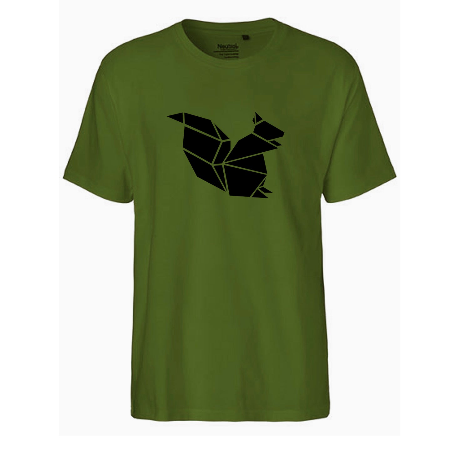 FairTrade men's t-shirt 'Deer Origami' organic cotton