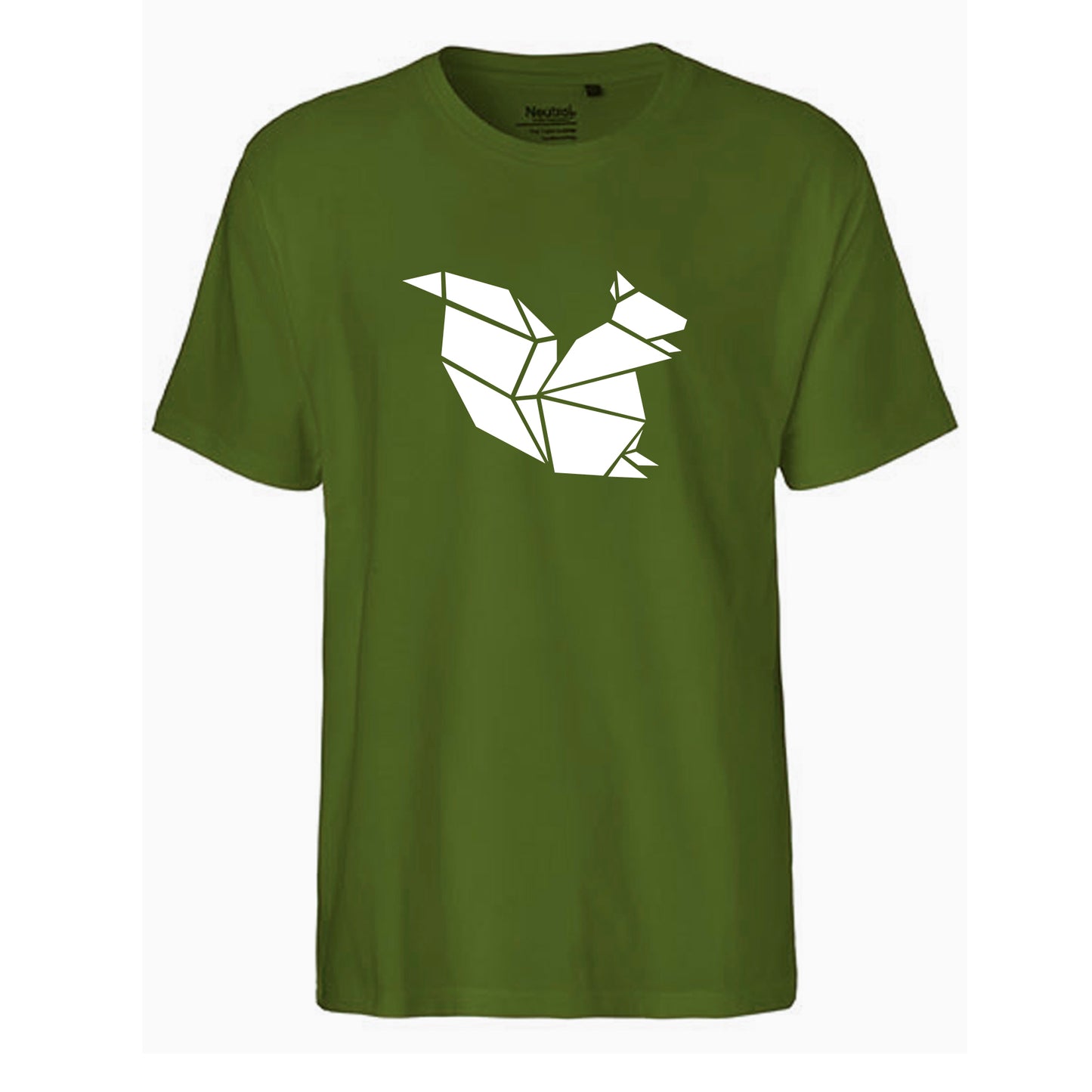 FairTrade men's t-shirt 'Deer Origami' organic cotton